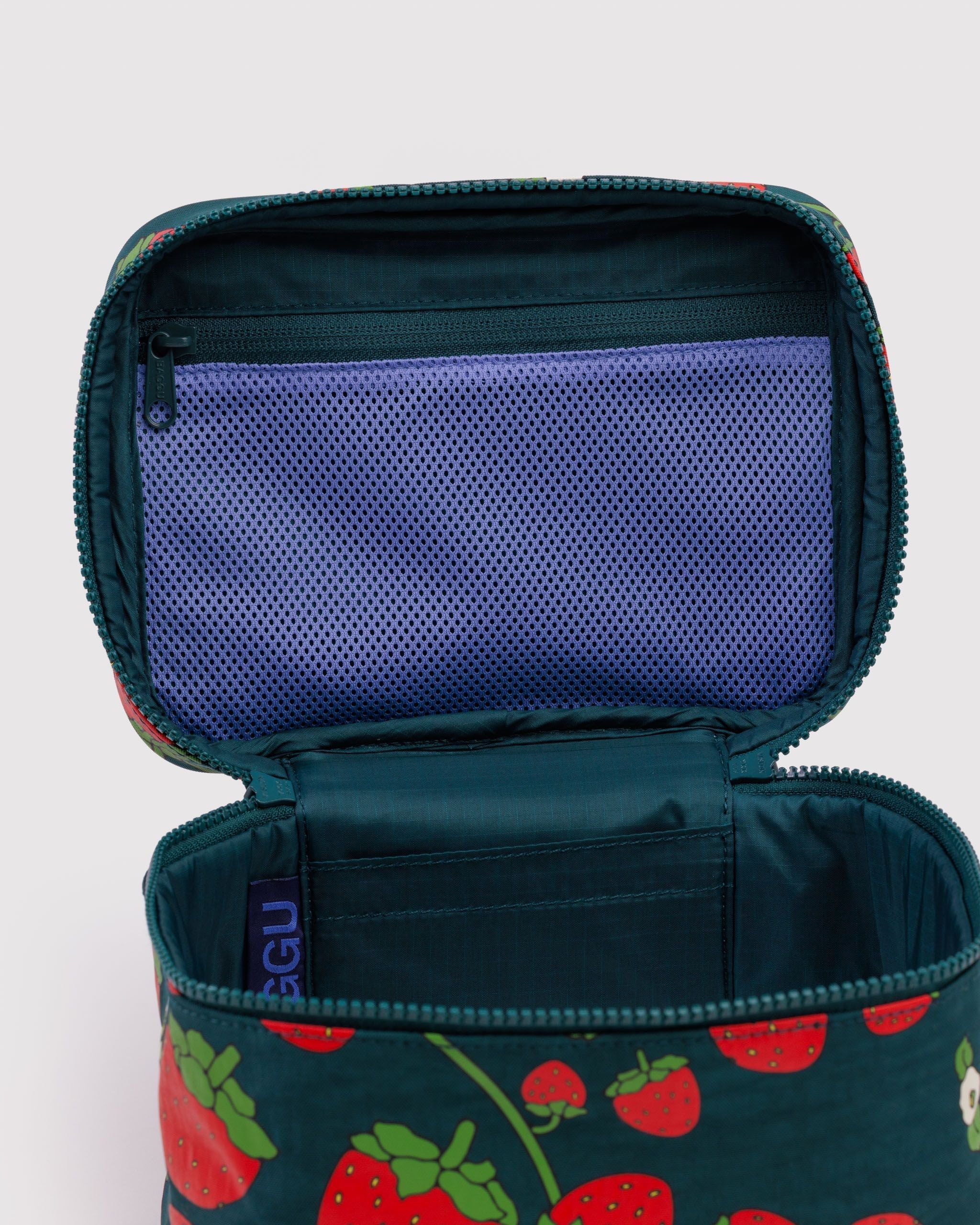 Large Cosmetic Case - Strawberry Blossom - Simple Hold