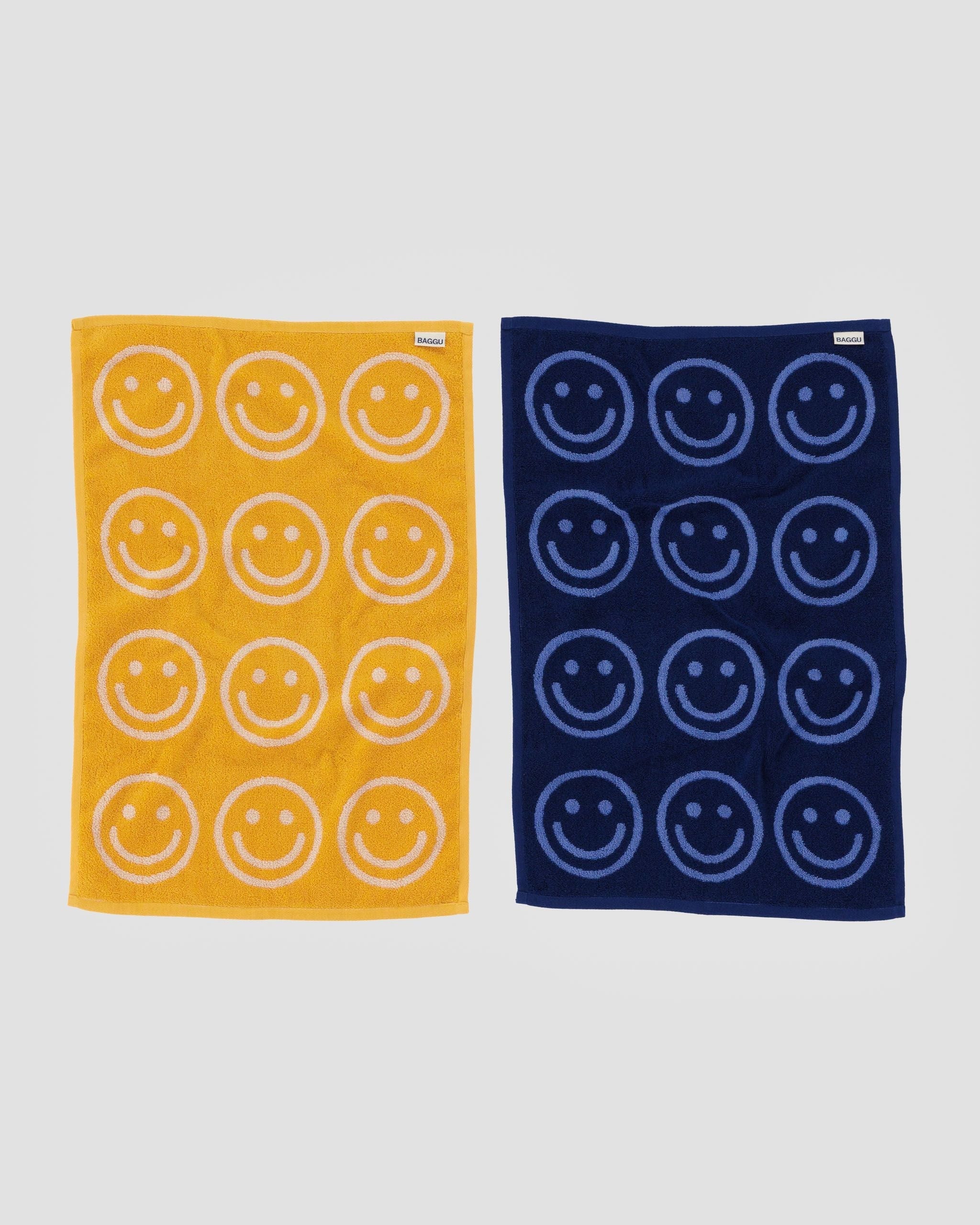 Hand Towel Set of 2 - Happy Blue Marigold - Essential Set