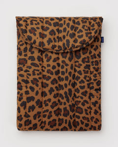 Puffy Laptop Sleeve 16" - Leopard - Clean Setup