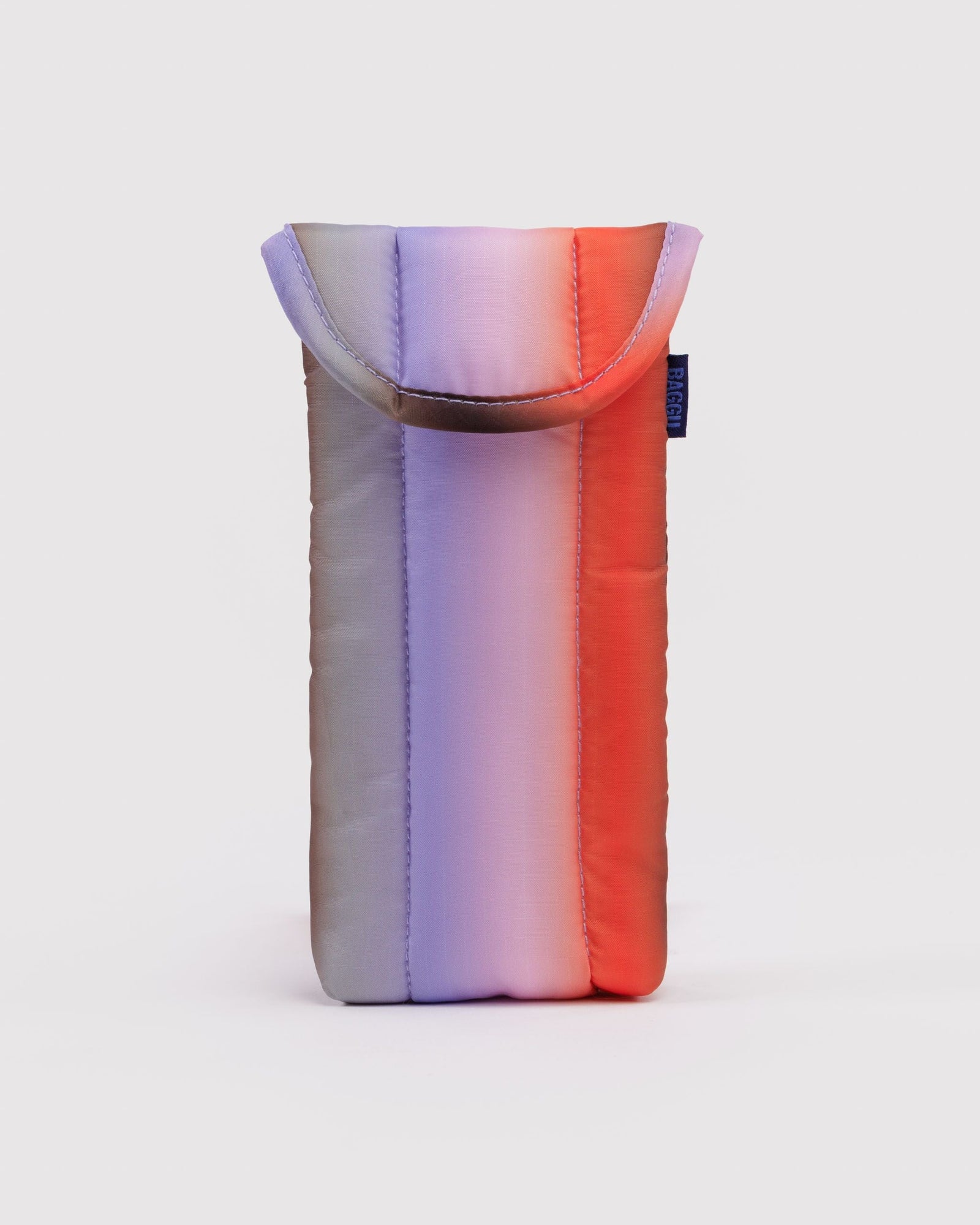 Puffy Glasses Sleeve - Gradient Stripe Poppy & Lilac - Daily Pack