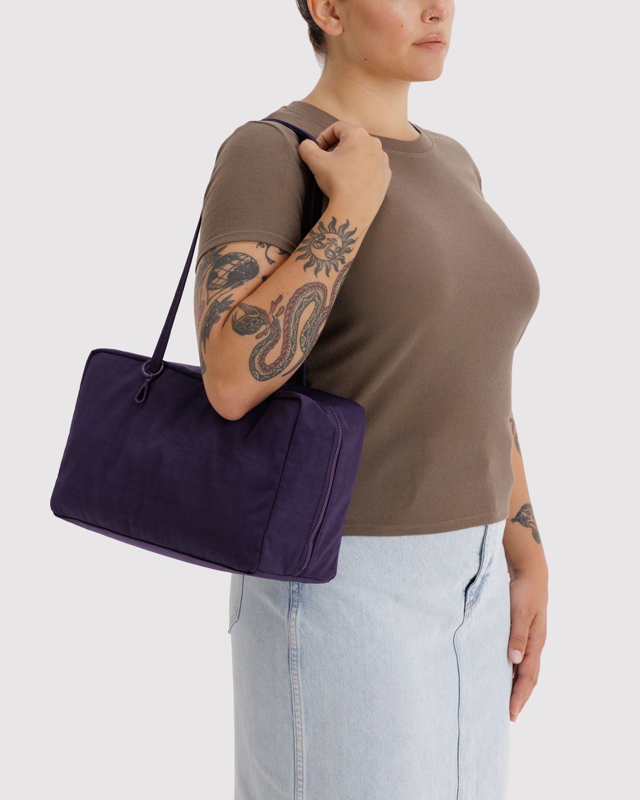 Medium Nylon Bowler Bag - Fig - Daily Carry