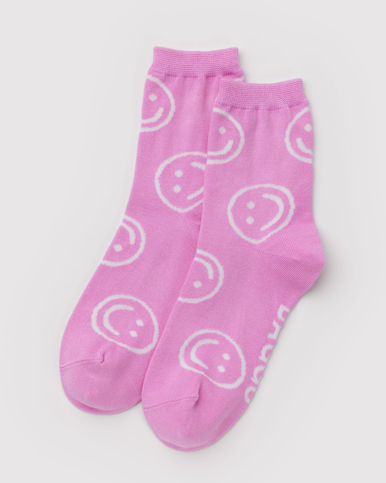 Crew Sock - Pink Happy - Daily Carry