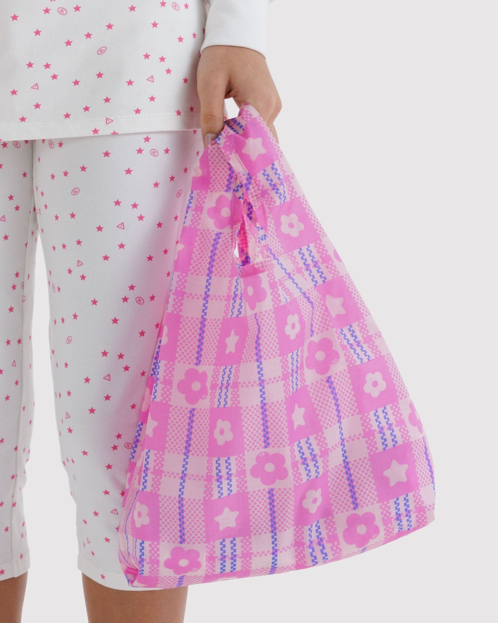 Baby Bow Baggu - Market Plaid Pink - Easy Store