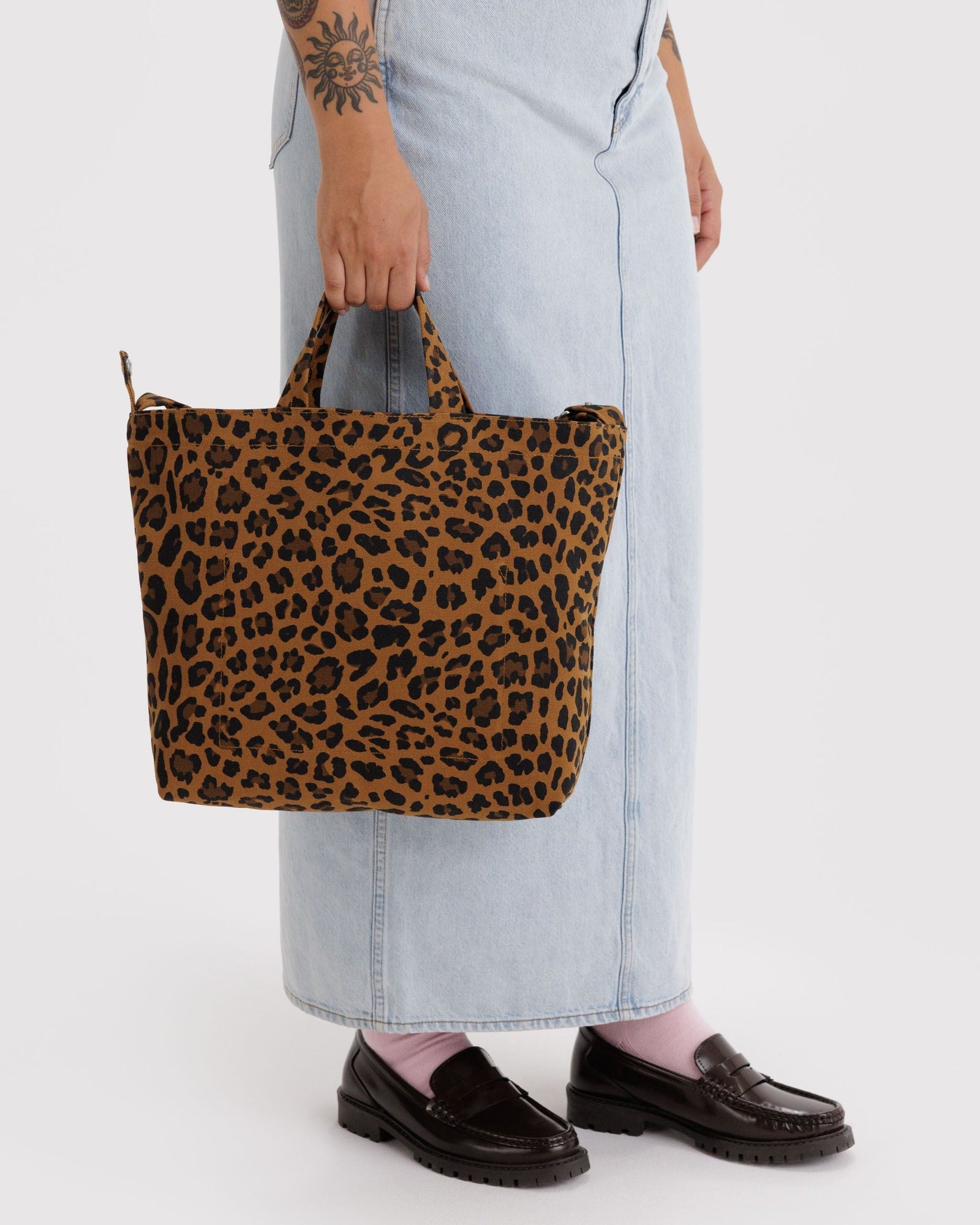 Horizontal Zip Duck Bag - Leopard - Daily Pack