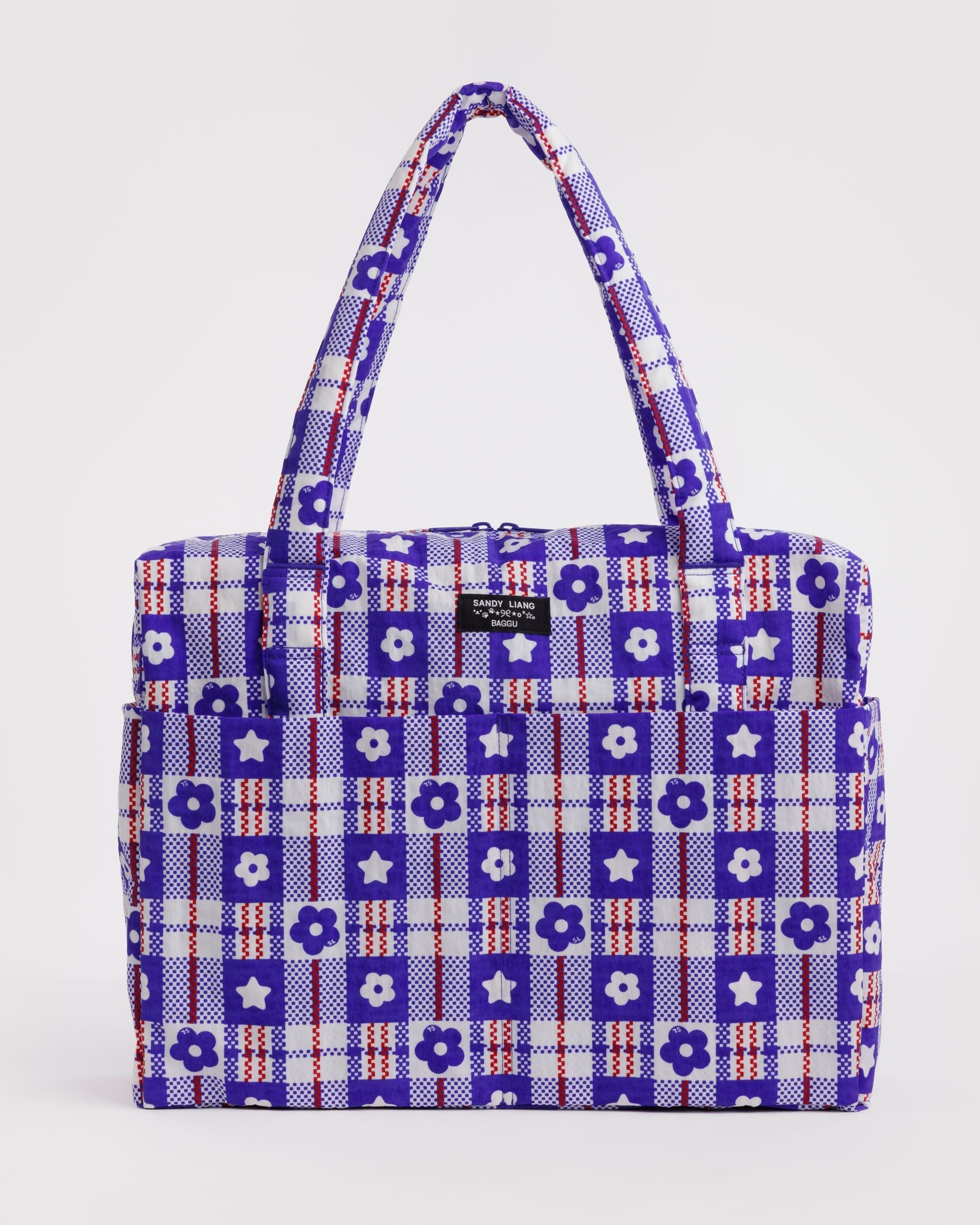 Cloud Carry-on - Market Plaid Blue - Ready Carry