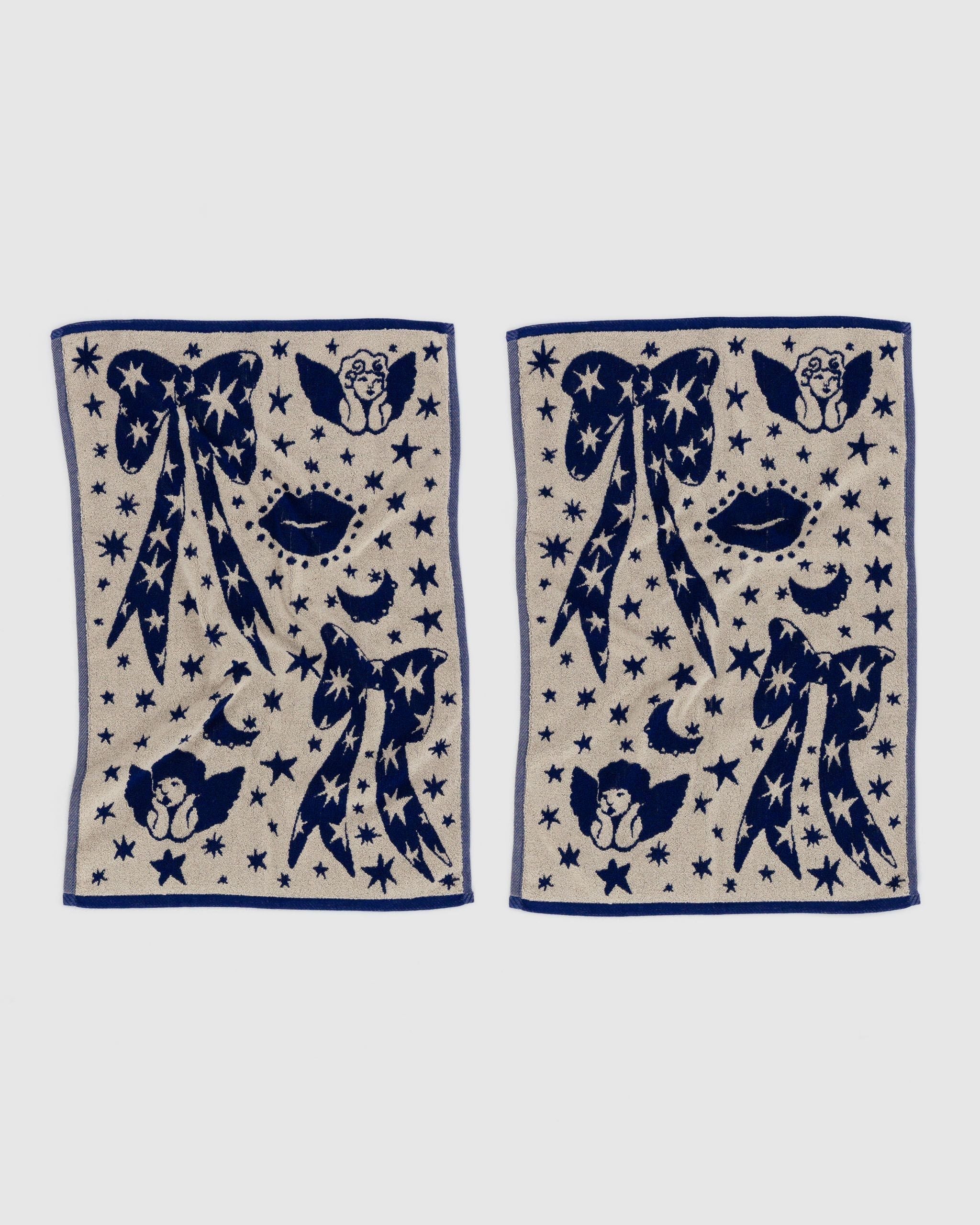Hand Towel Set of 2 - Cherub Bows - Travel Edit