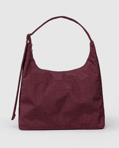 Nylon Shoulder Bag - Mahogany - Quick Grab