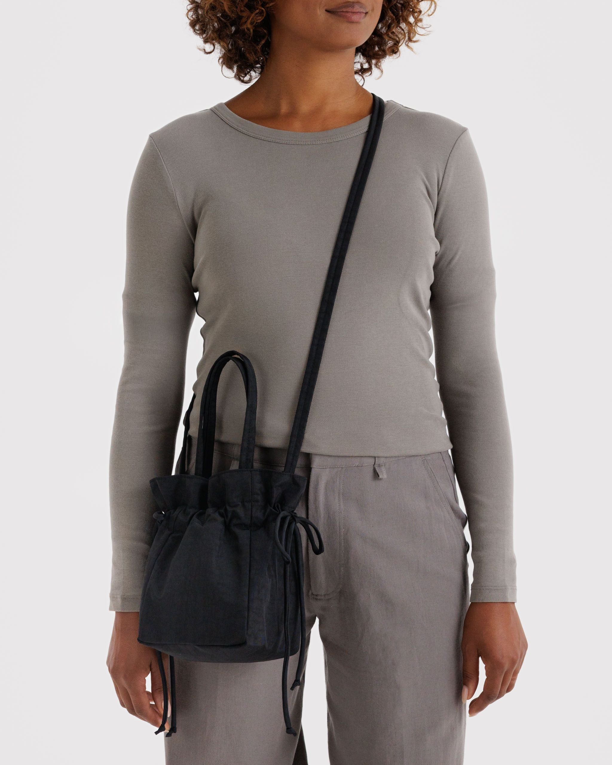 Nylon Drawstring Bag - Black - Quick Setup