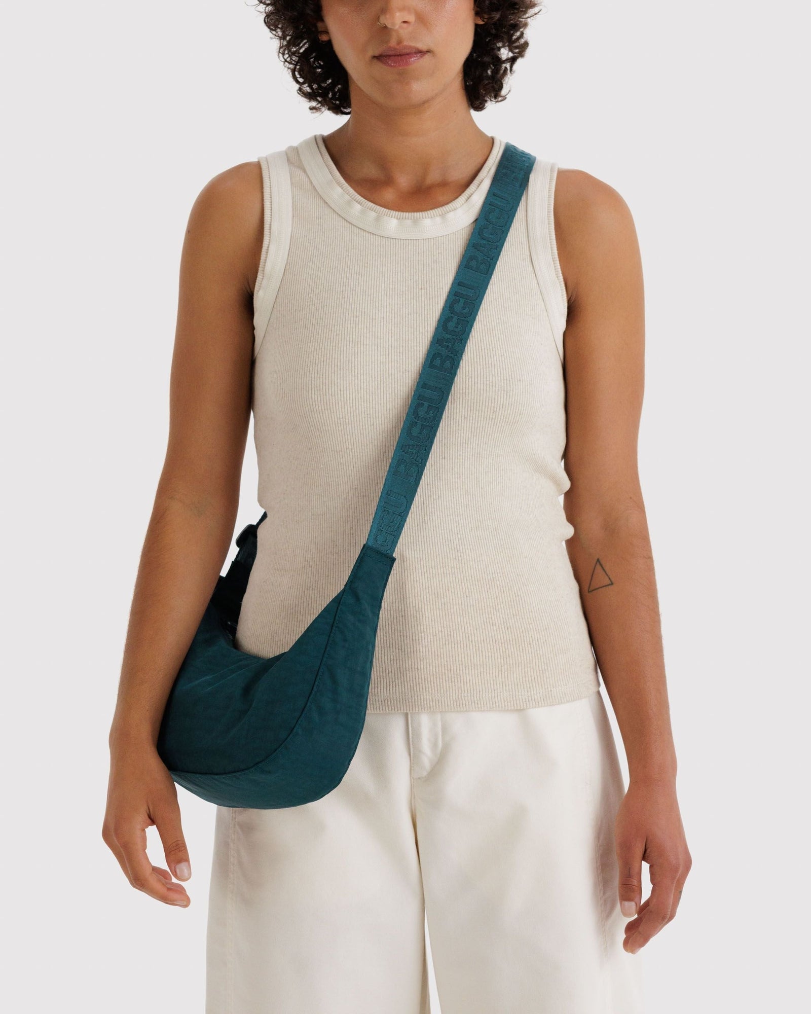 Small Nylon Crescent Bag - Deep Sea - Clean Mood