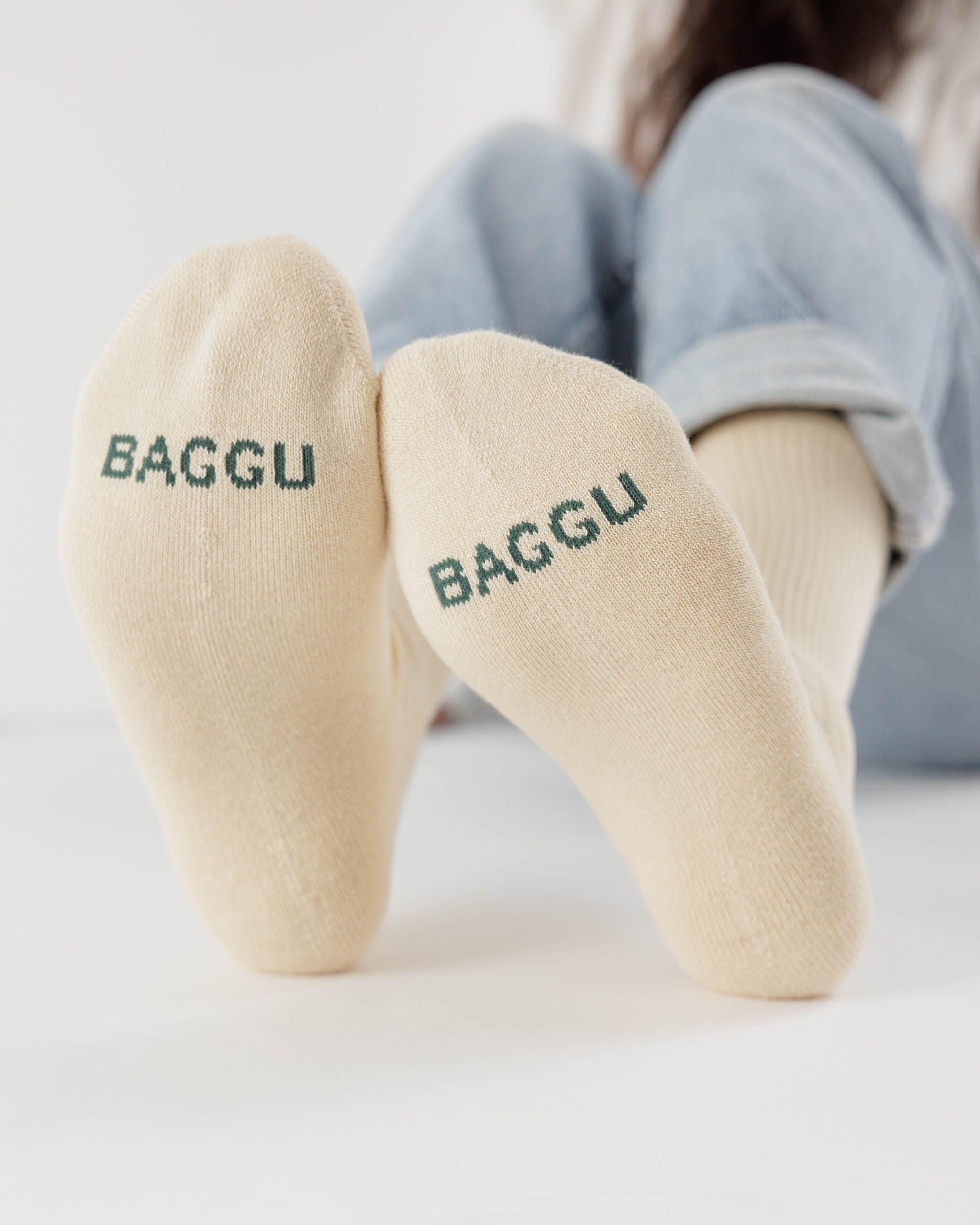 Ribbed Sock - Ecru - Daily Pack