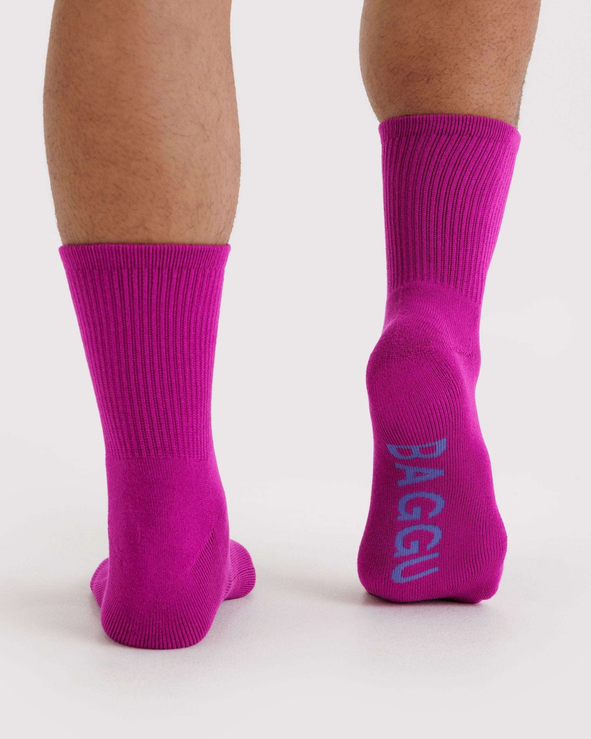 Ribbed Sock - Deep Fuchsia - Daily Pack