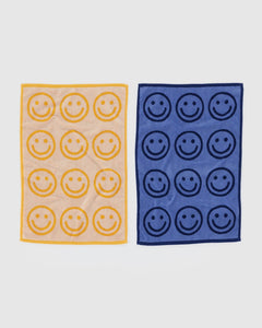 Hand Towel Set of 2 - Happy Blue Marigold - Weekend Pair