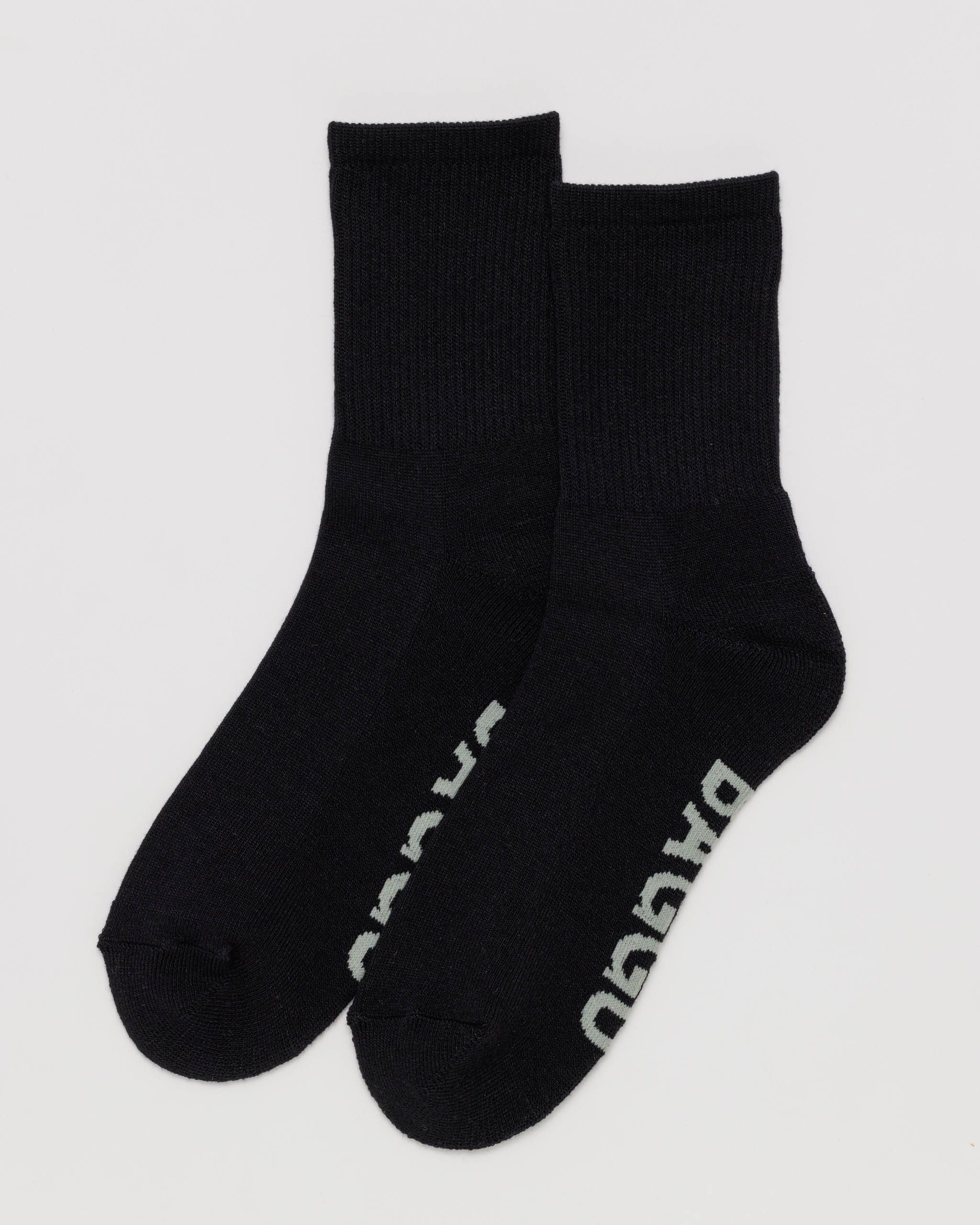 Ribbed Sock - Black - Home Hold