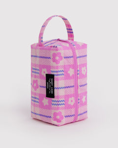 Dopp Kit - Market Plaid Pink - Clean Bundle
