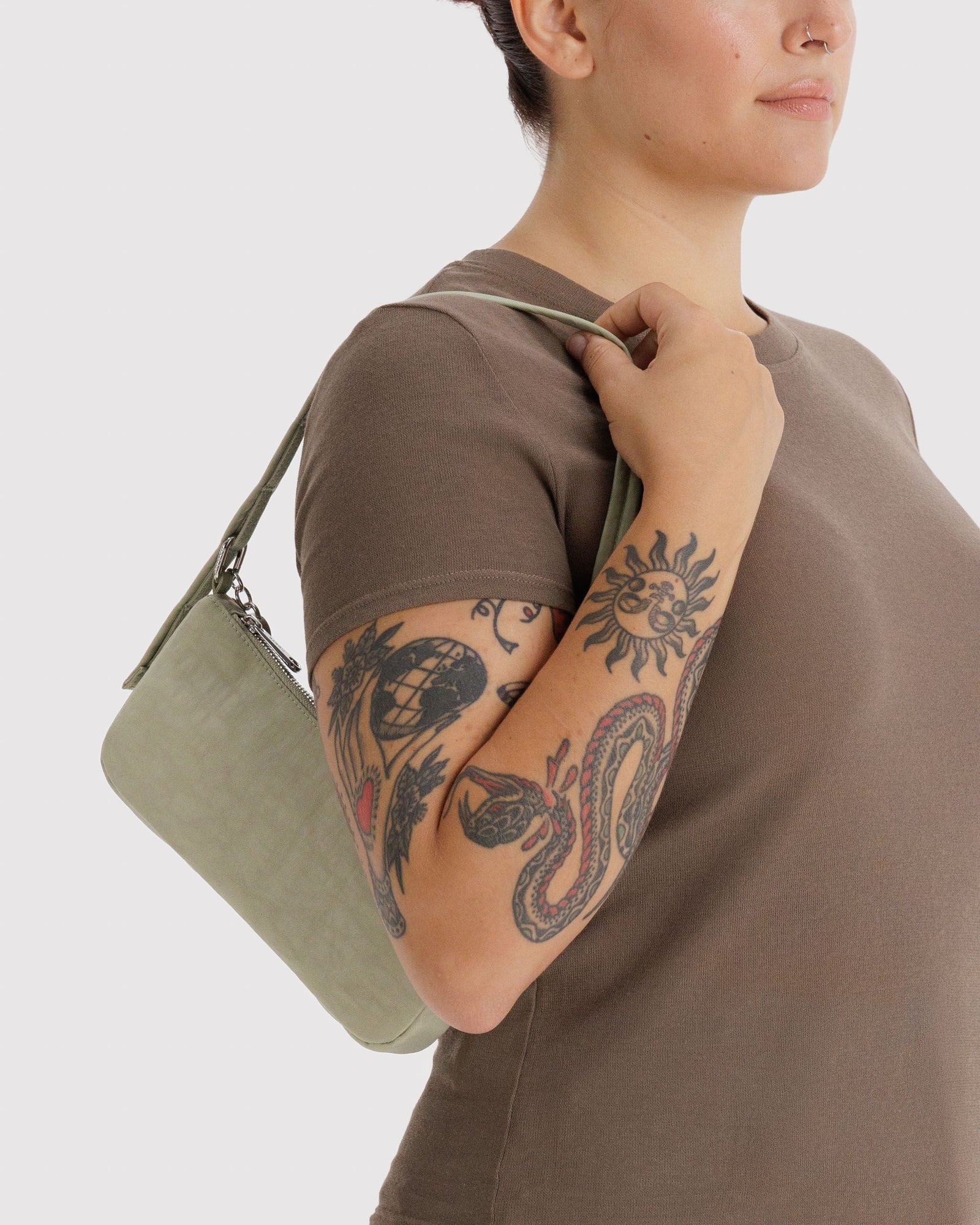 Nylon Pochette - Celadon - Light Storage