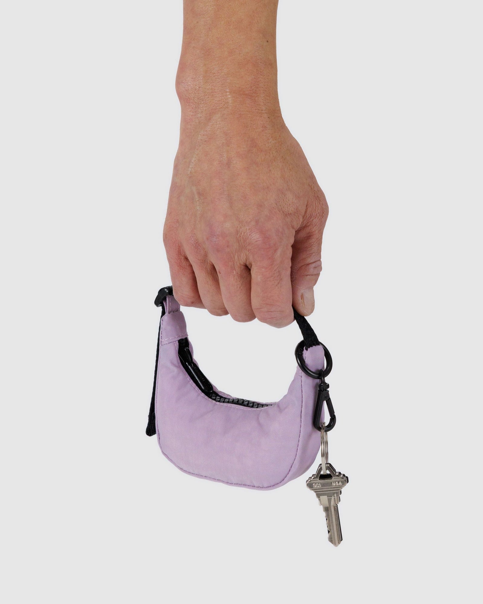 Crescent Bag Charm - Dusty Pink - Bright Scent