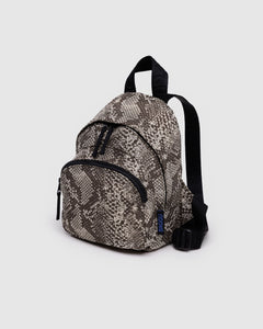 Mini Nylon Backpack - Snakeskin - Quick Setup