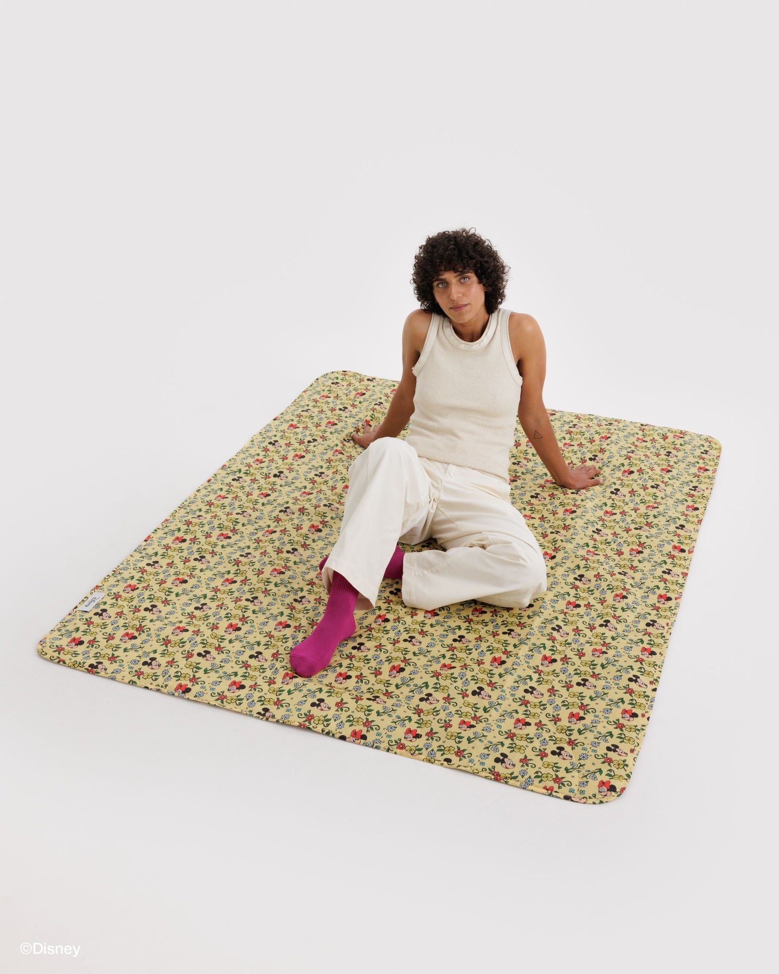 Puffy Picnic Blanket - Storybook Floral - Easy Stow