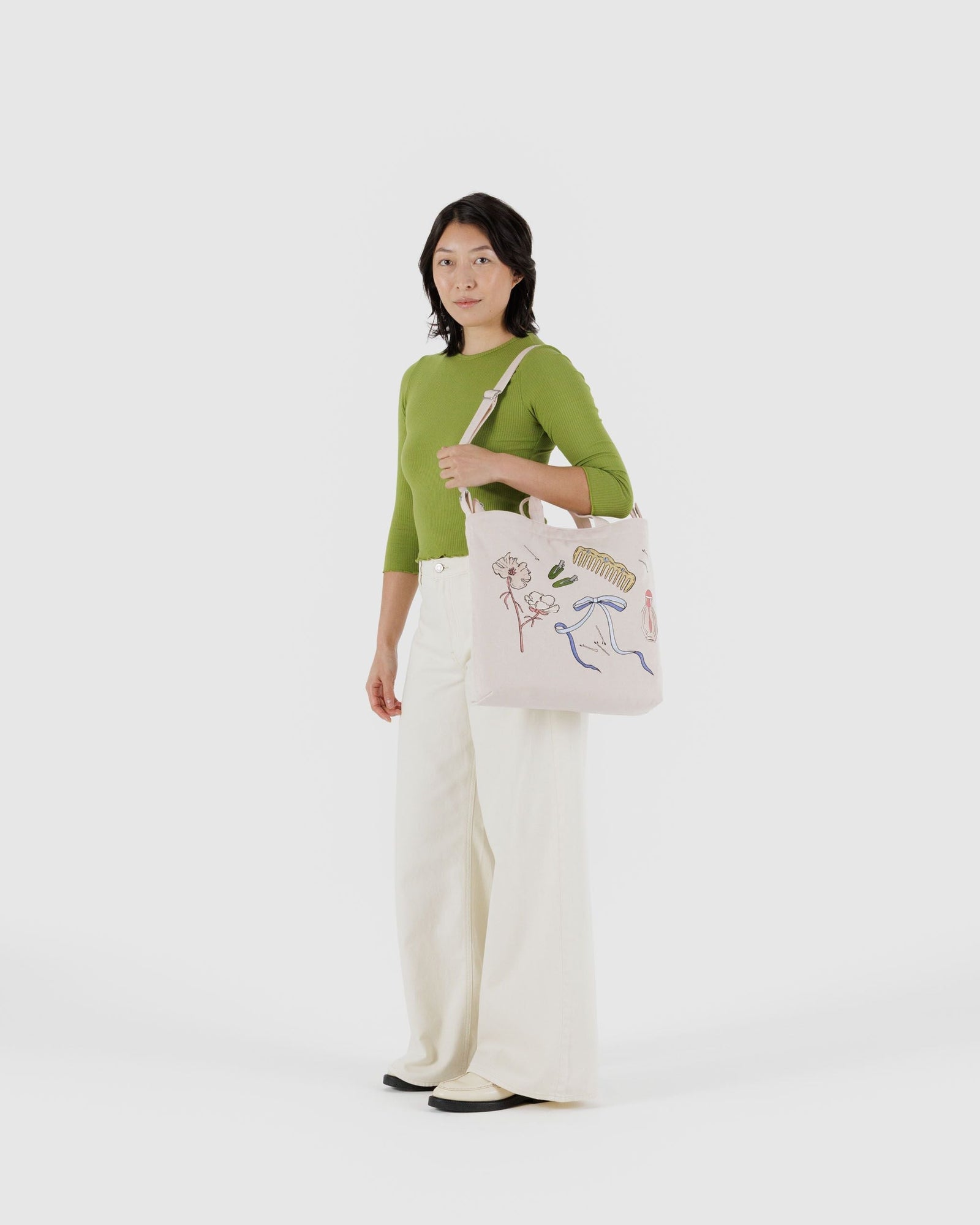 Horizontal Zip Duck Bag - Embroidered Get Ready With Me - Daily Pack