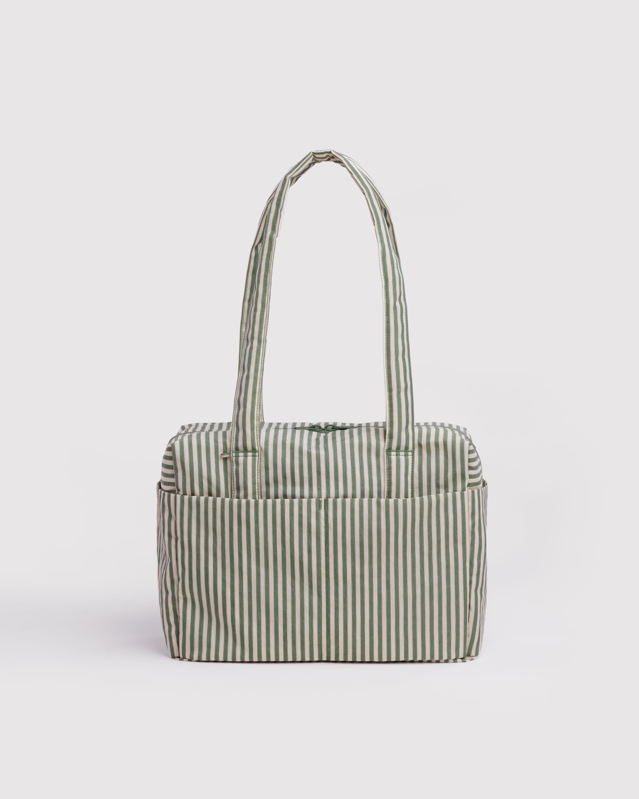 Everyday Cloud Bag - Sage Stripe - Quick Grab