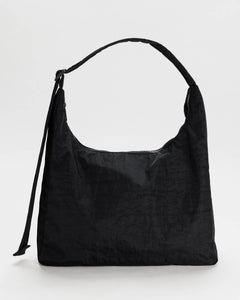 Nylon Shoulder Bag - Black - Light Storage