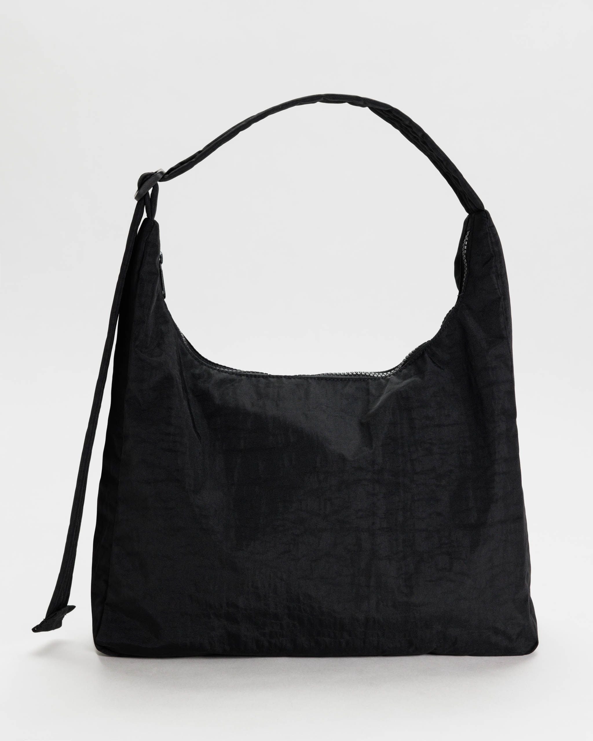 Nylon Shoulder Bag - Black - Clean Setup