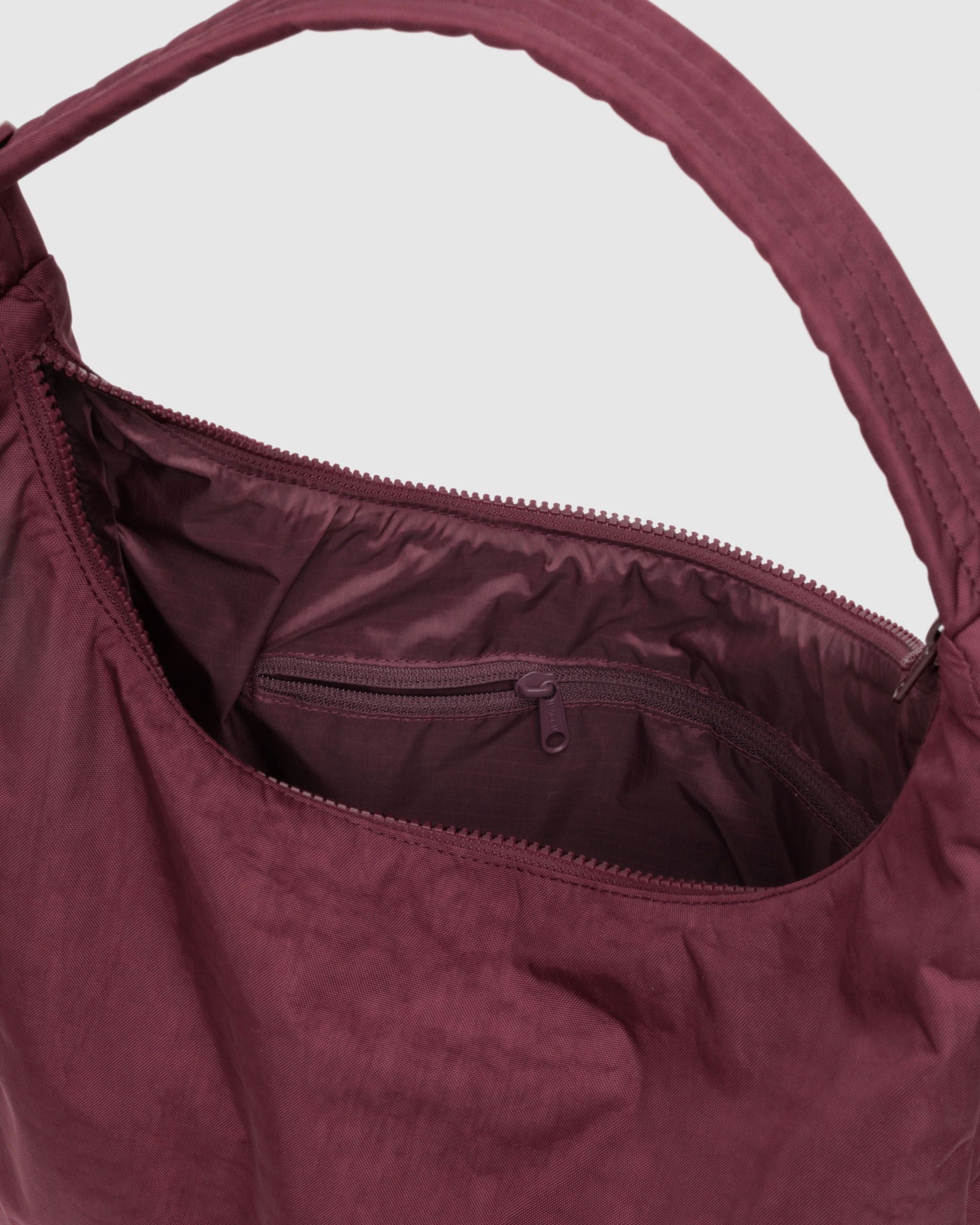Nylon Shoulder Bag - Mahogany - Quick Grab