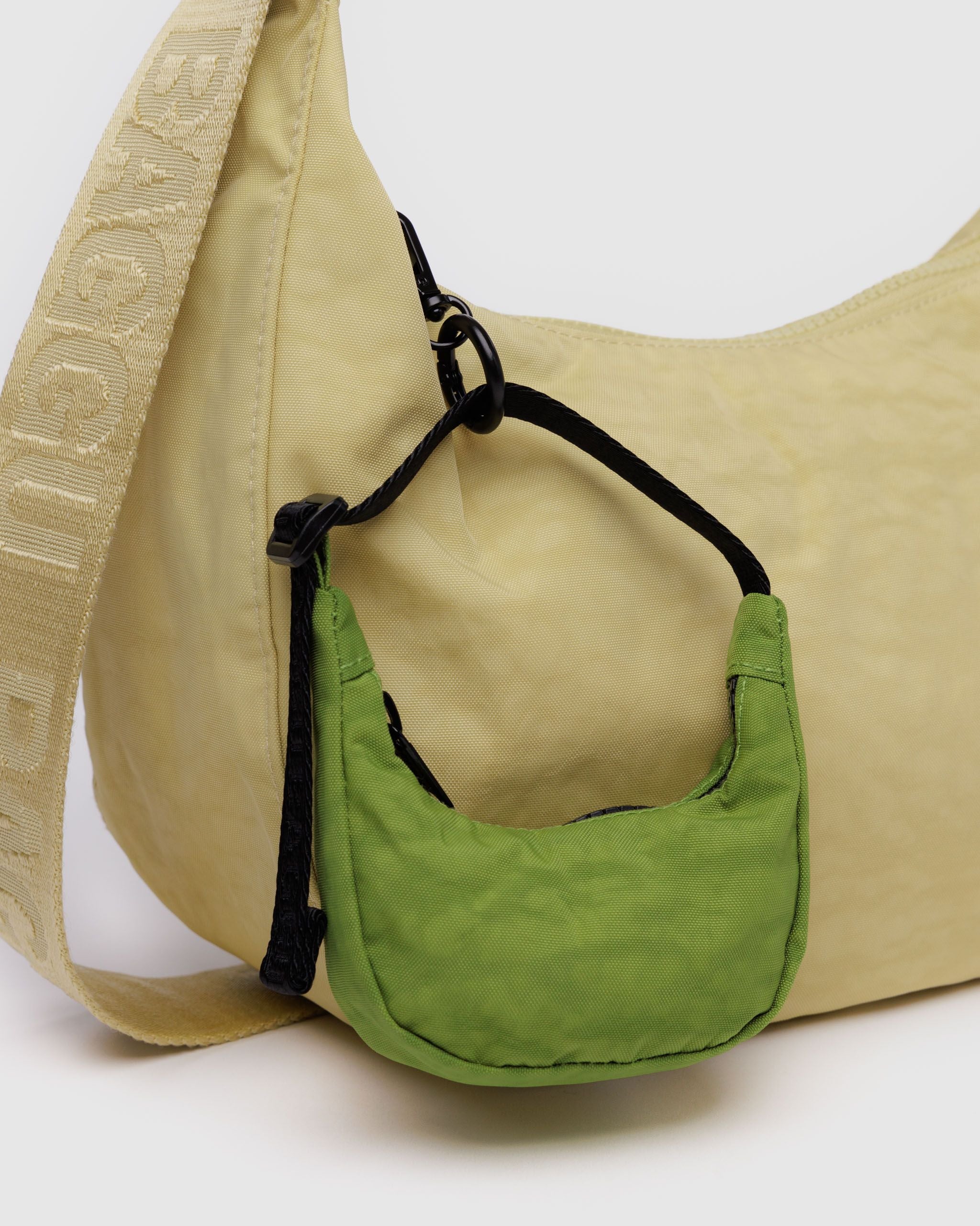 Crescent Bag Charm - Green Juice - Classic Notes