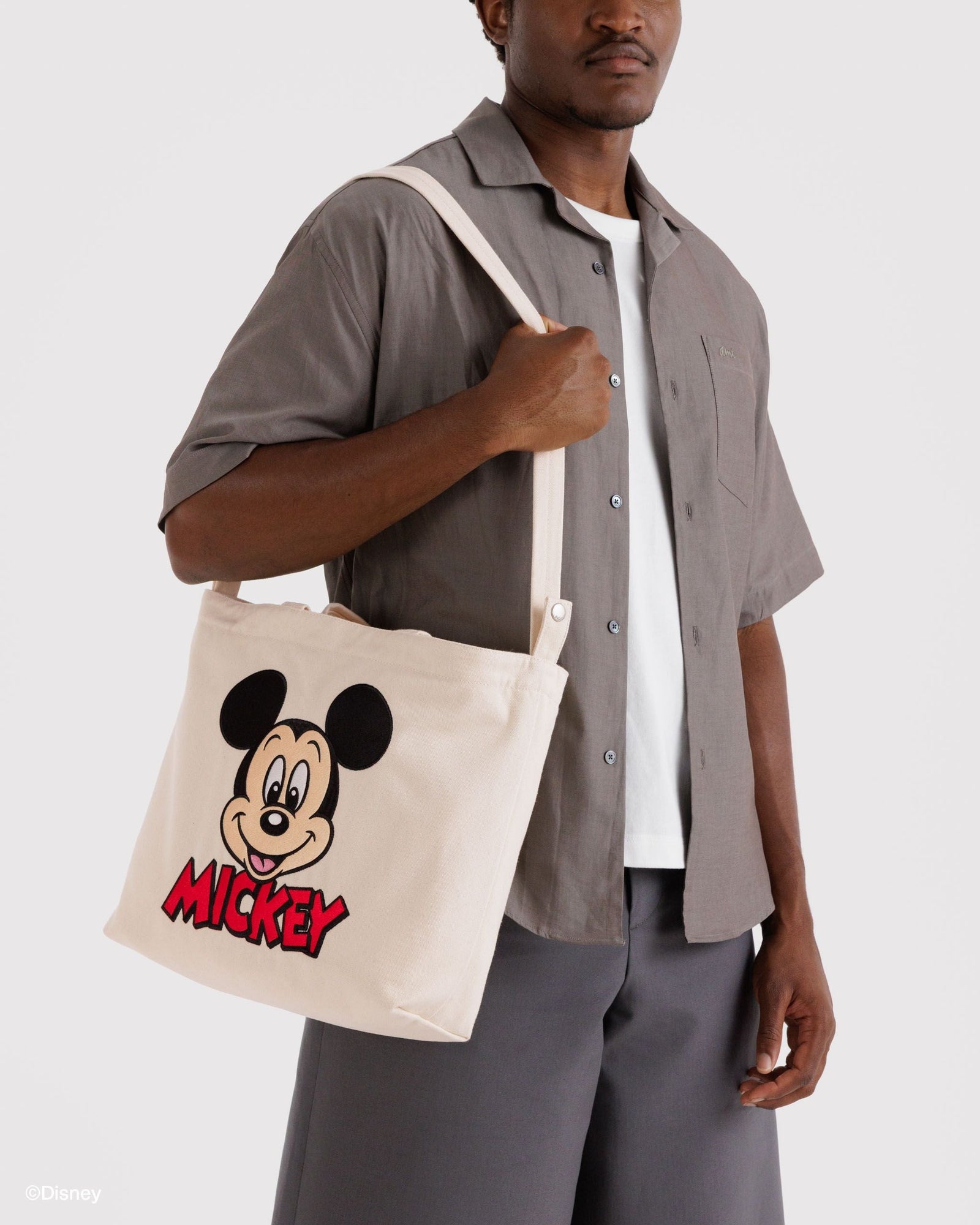Horizontal Zip Duck Bag - Embroidered Mickey Mouse Club - Easy Store