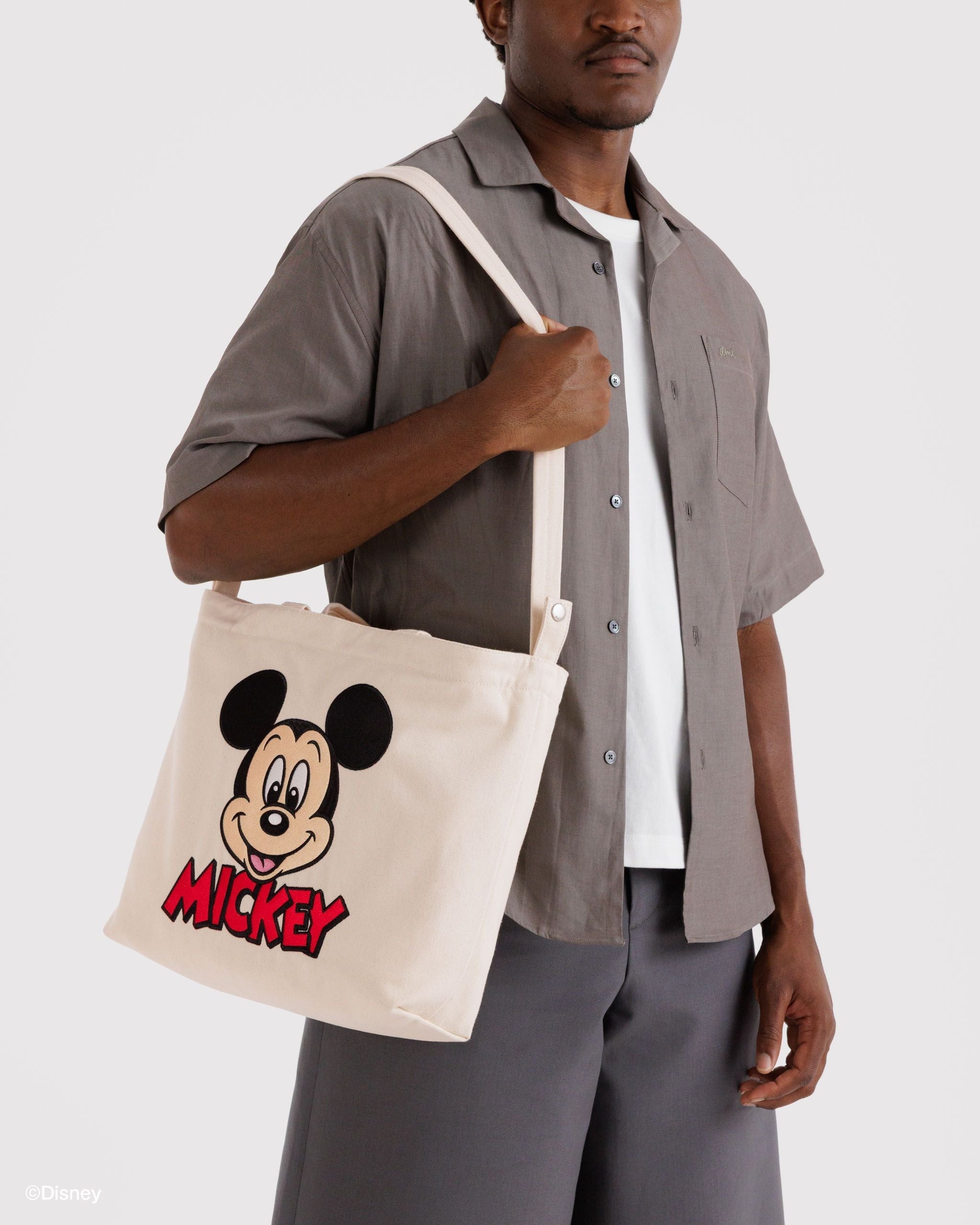 Horizontal Zip Duck Bag - Embroidered Mickey Mouse Club - Easy Store