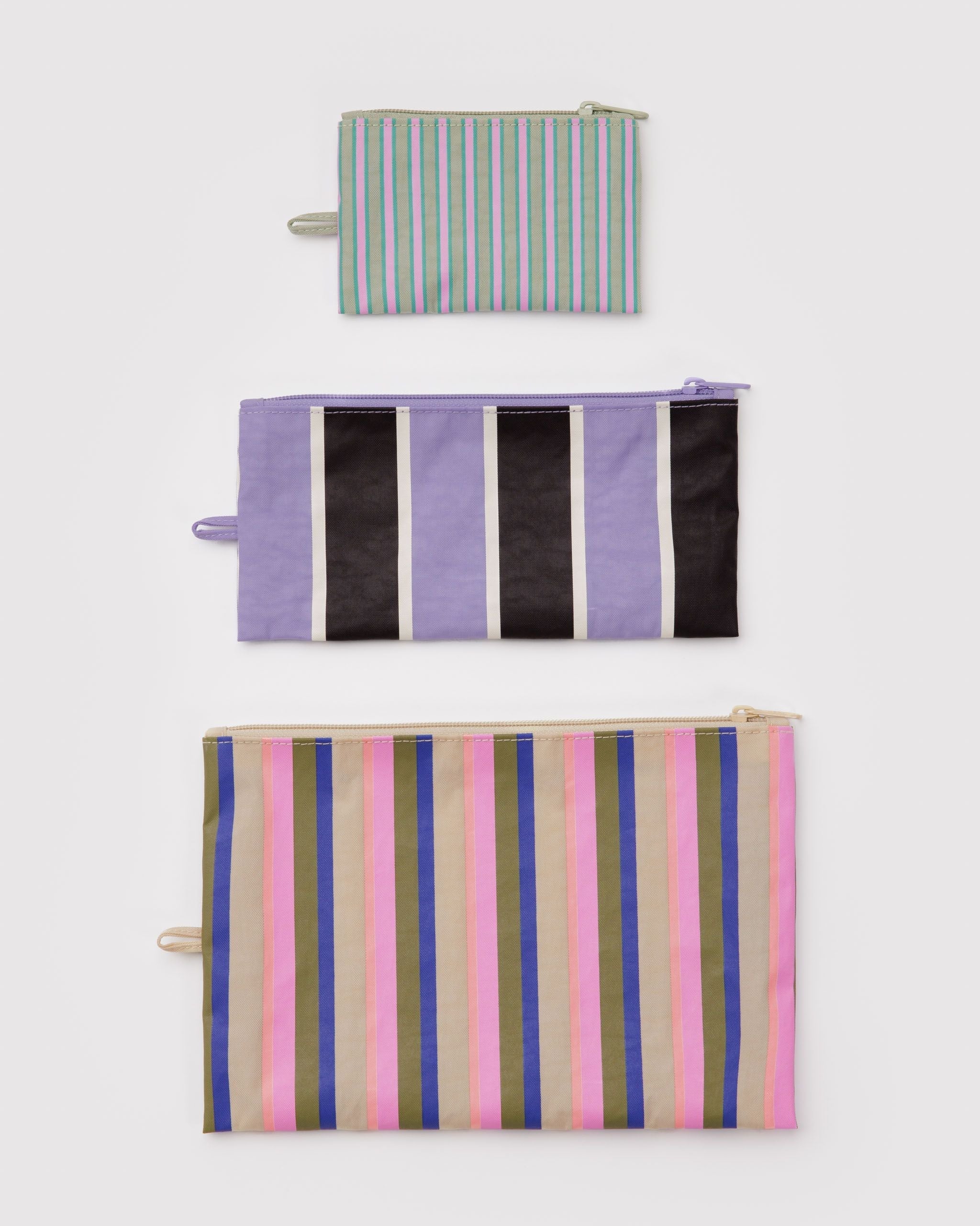 Flat Pouch Set - Candy Shop Stripes - Daily Pack