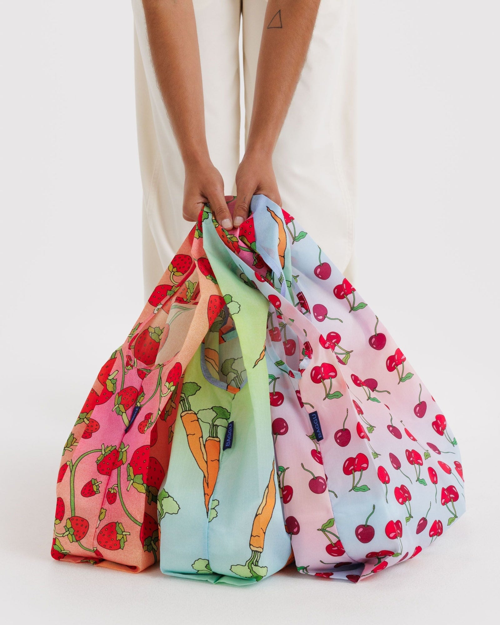 Baggu Set of 3 - Carrots & Berries - Ready Routine