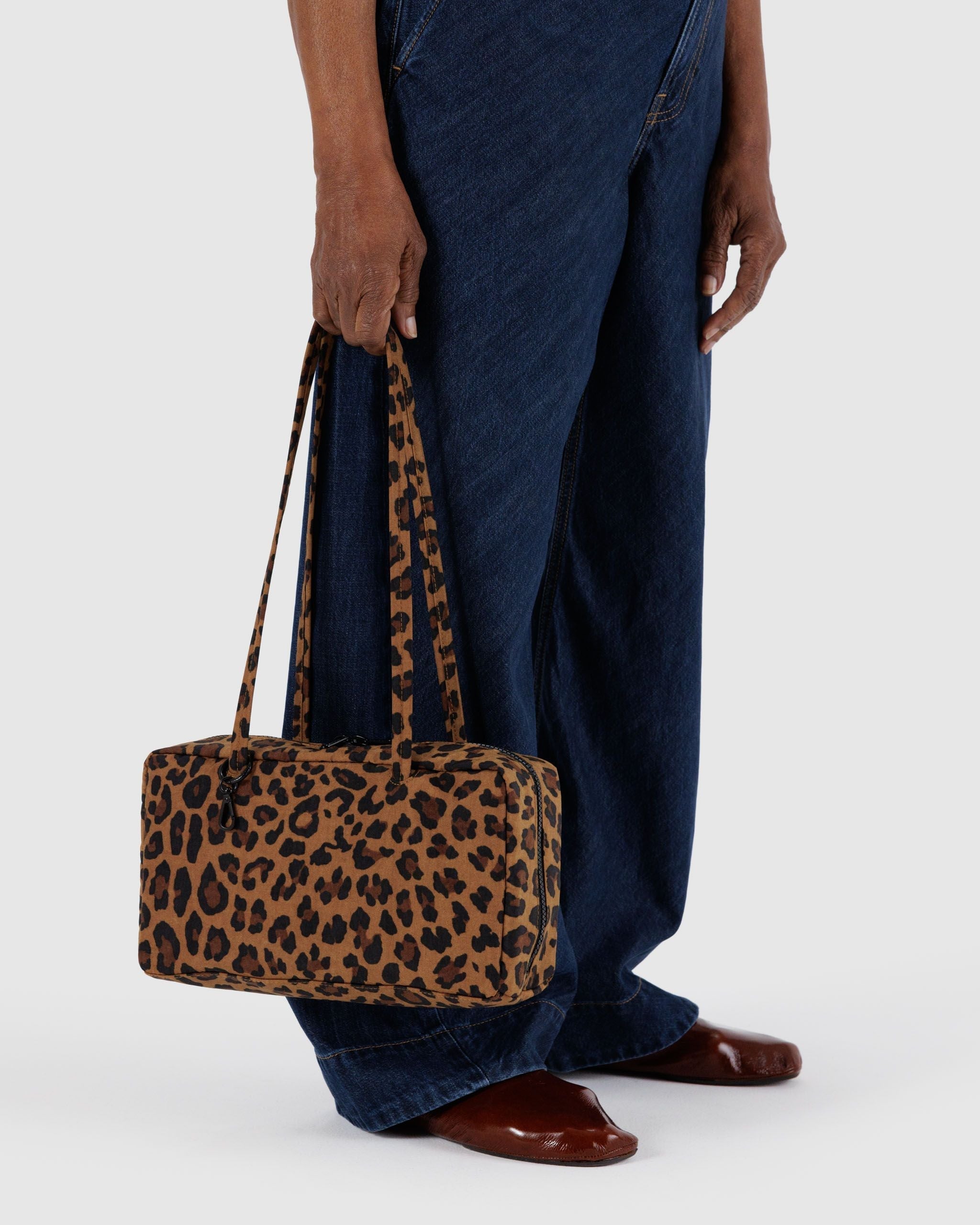 Nylon Bowler Bag - Leopard - Quick Grab