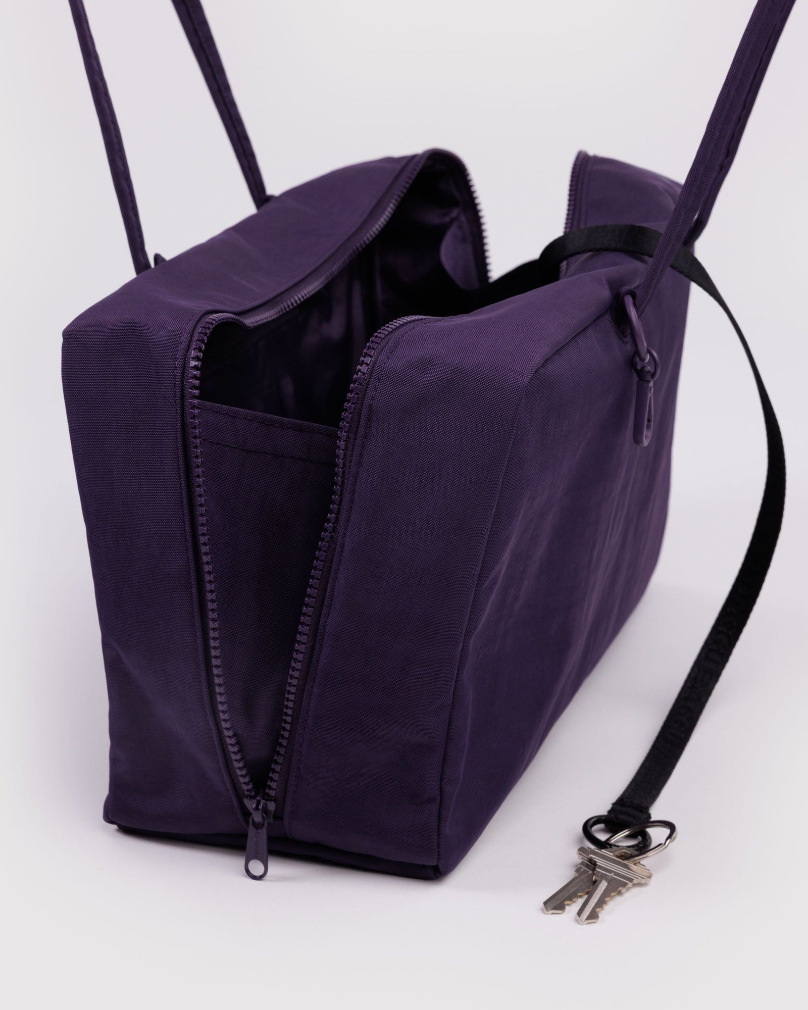 Medium Nylon Bowler Bag - Fig - Easy Store