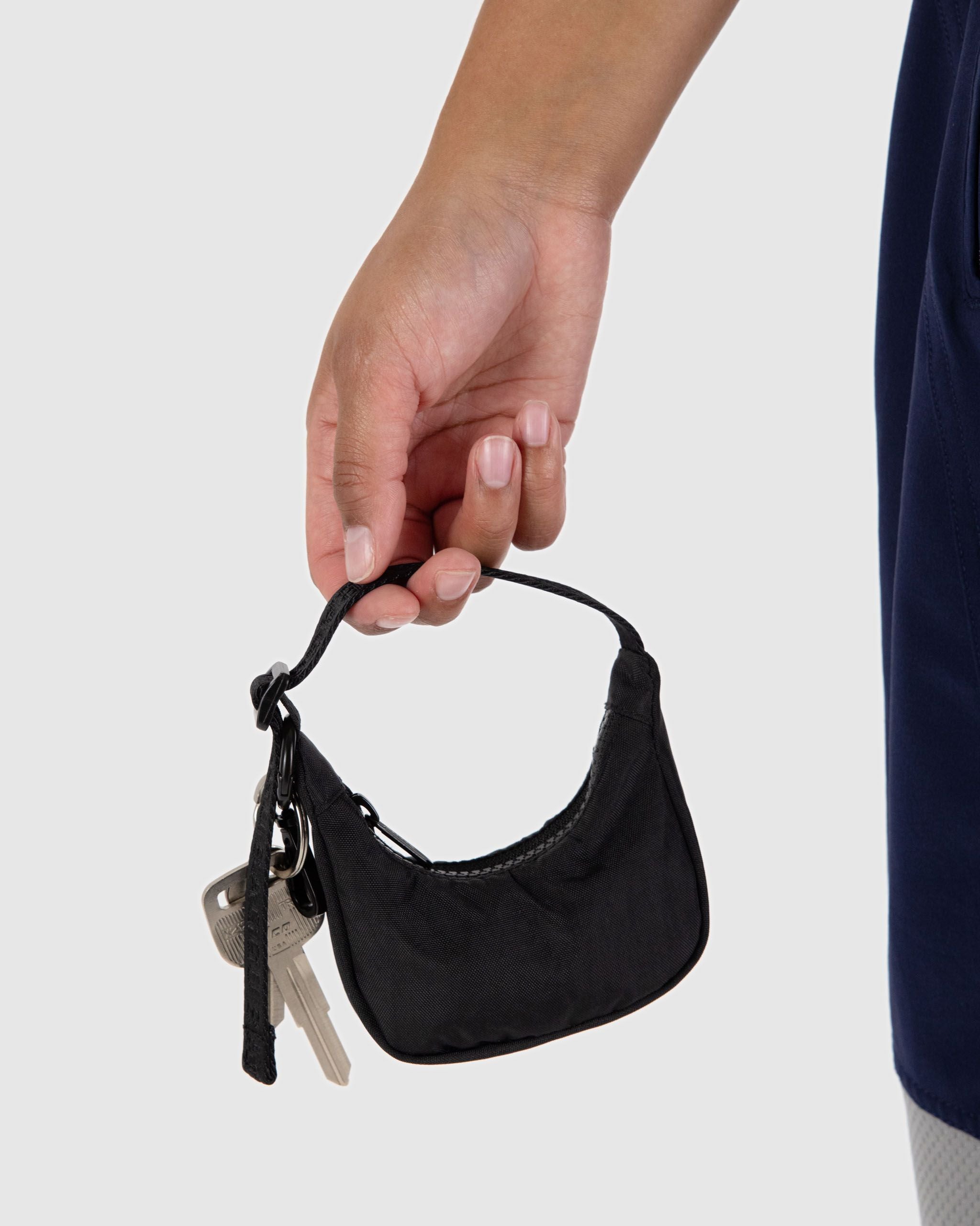 Crescent Bag Charm - Black - Cozy Glow