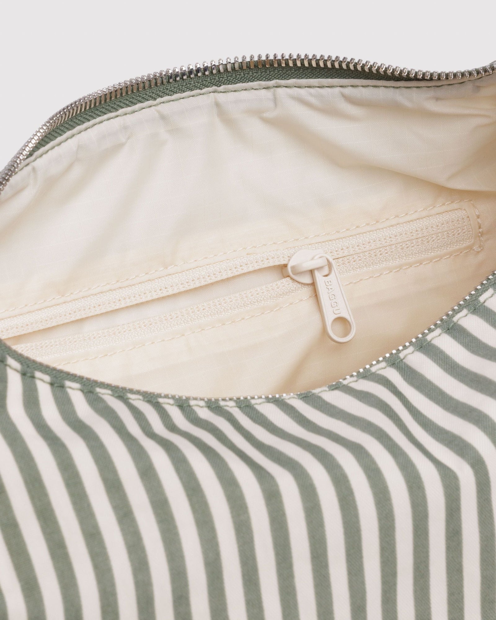 Nylon Meringue Bag - Sage Stripe - Simple Hold