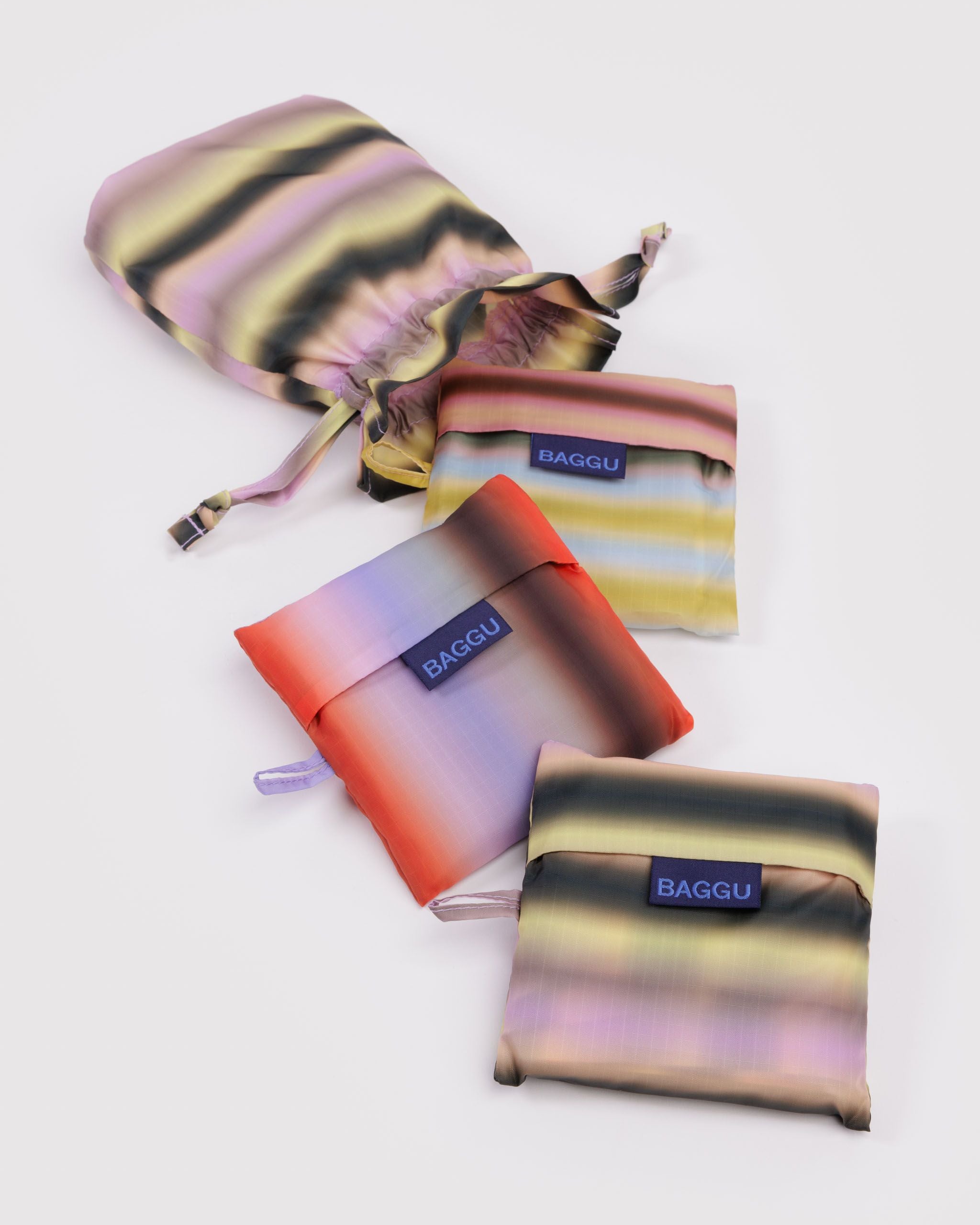 Baggu Set of 3 - Gradient Stripes - Weekend Pair