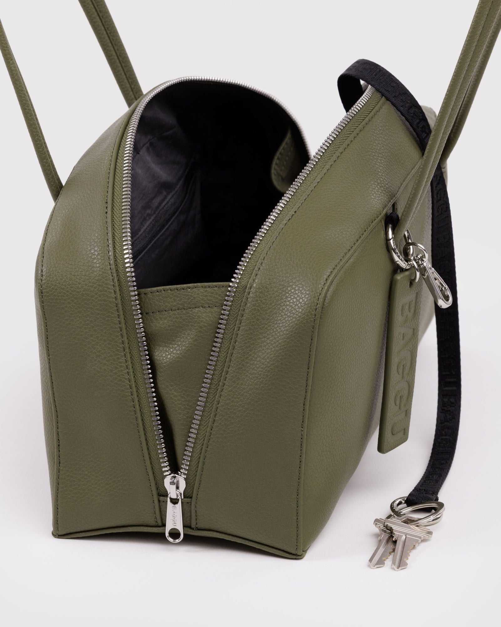 Recycled Leather Bowler Bag - Loden - Daily Pack