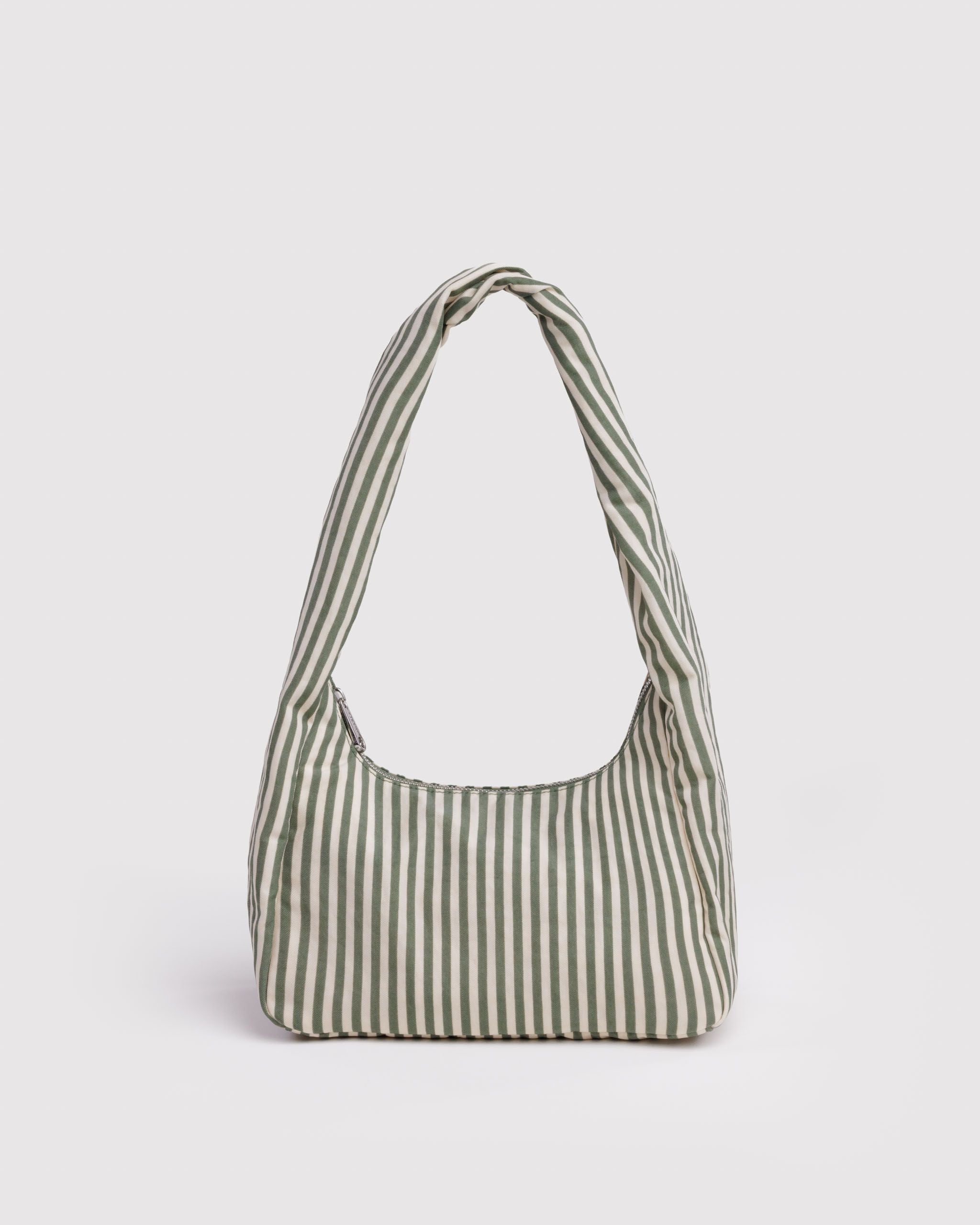 Small Nylon Meringue Bag - Sage Stripe - Ready Carry