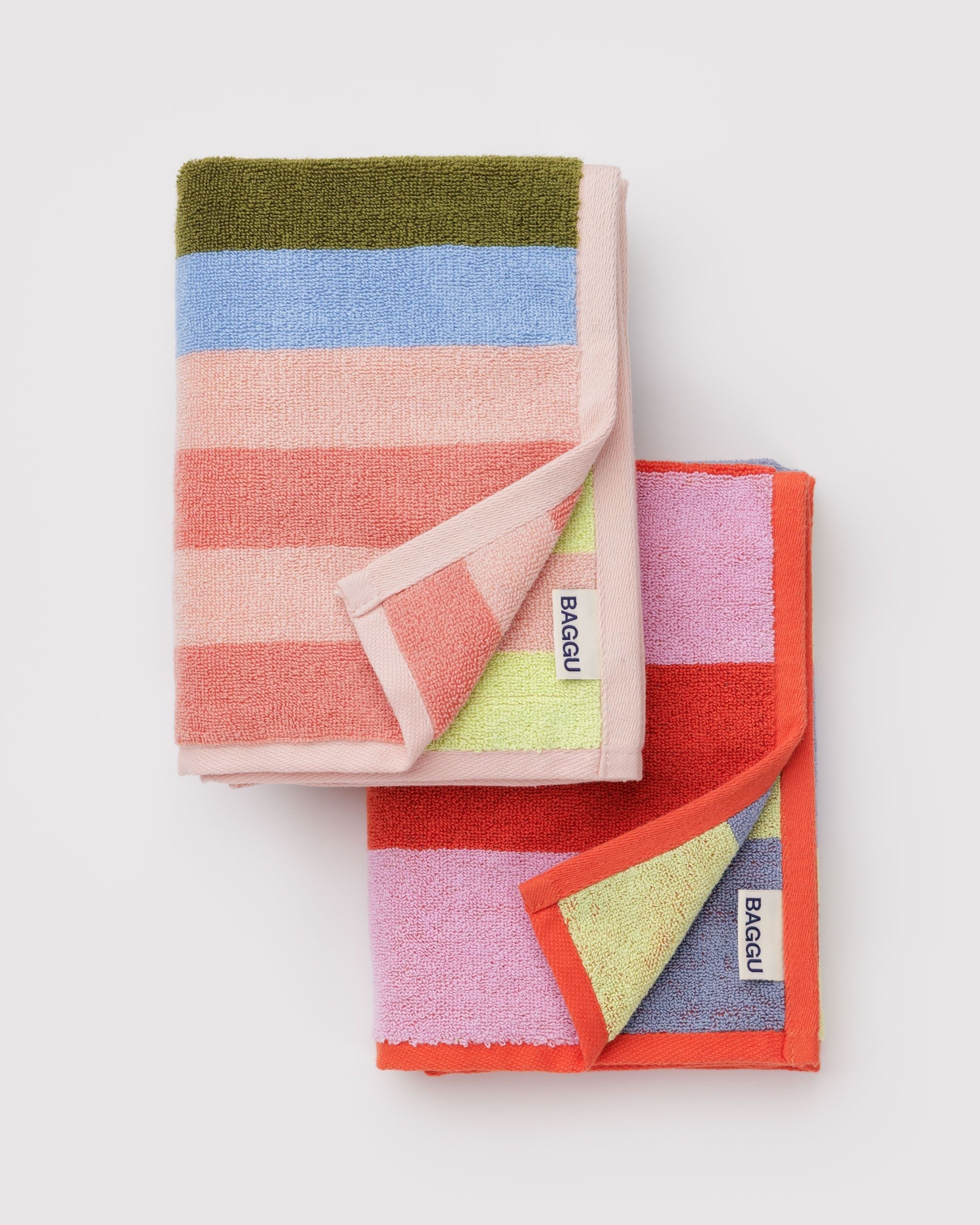 Hand Towel Set of 2 - Pool Stripe Mix - Home Choice