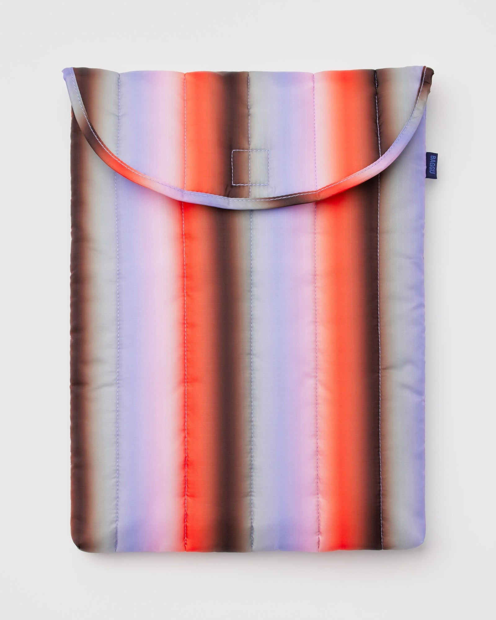 Puffy Laptop Sleeve 16" - Gradient Stripe Poppy & Lilac - Daily Carry