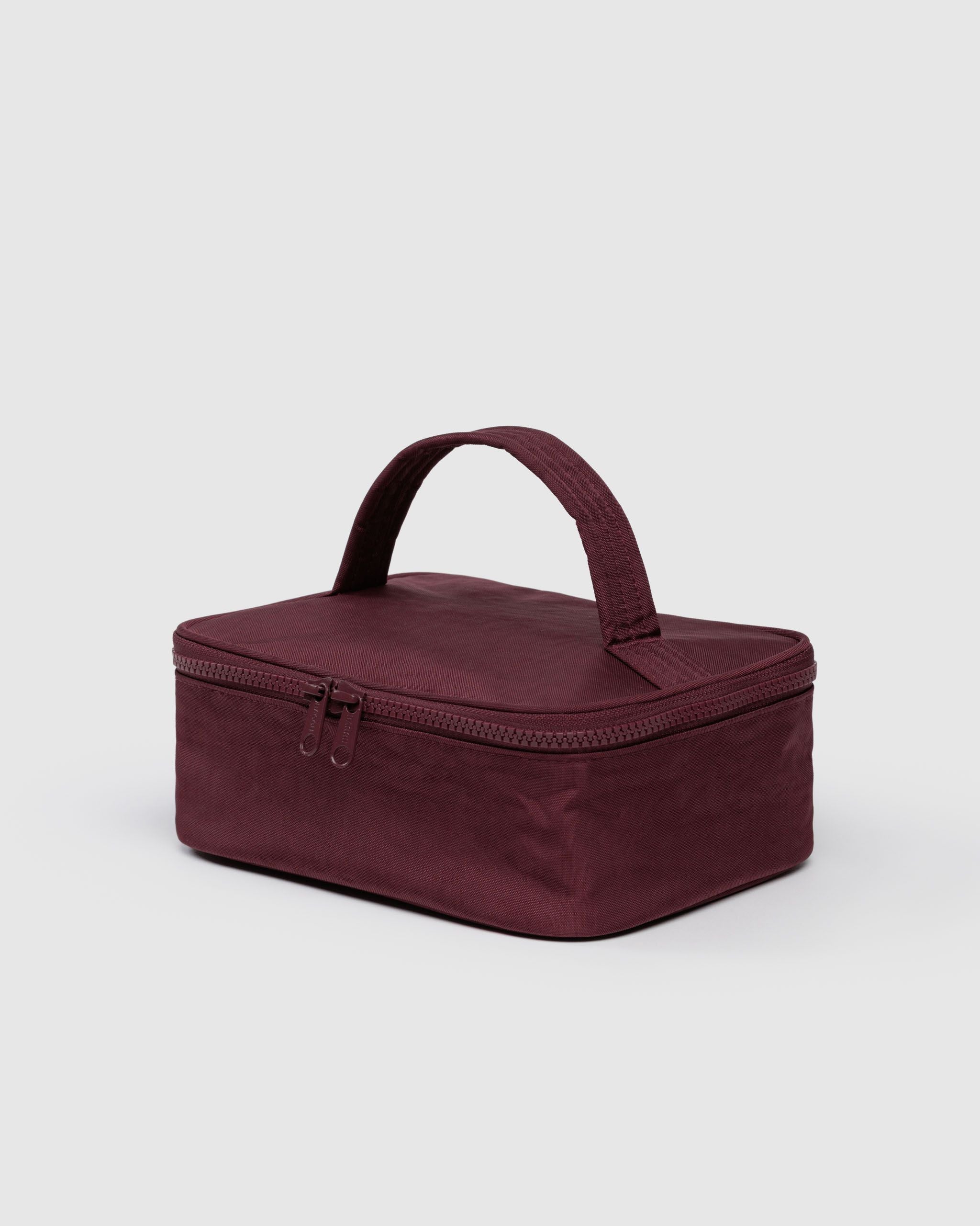 Small Cosmetic Case - Mahogany - Travel Ready