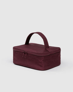 Small Cosmetic Case - Mahogany - Travel Ready