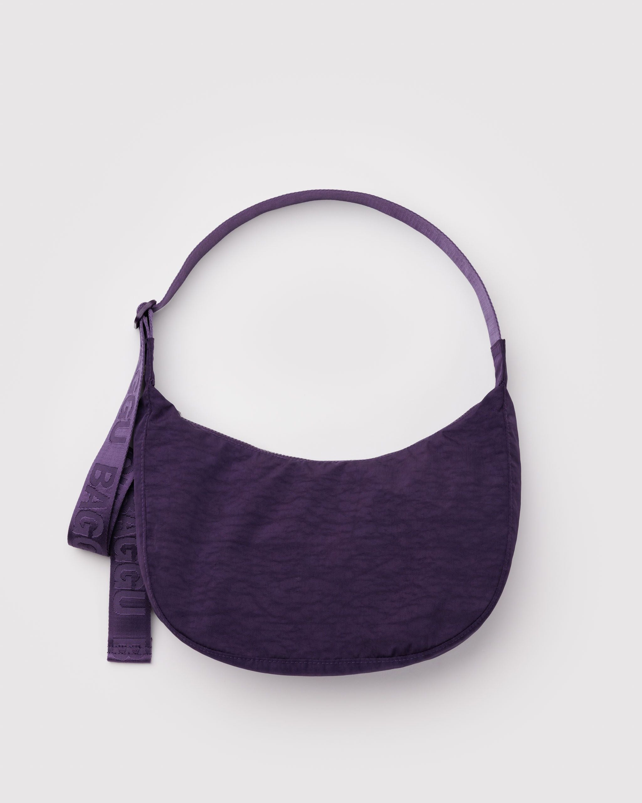 Medium Nylon Crescent Bag - Fig - Modern Blend