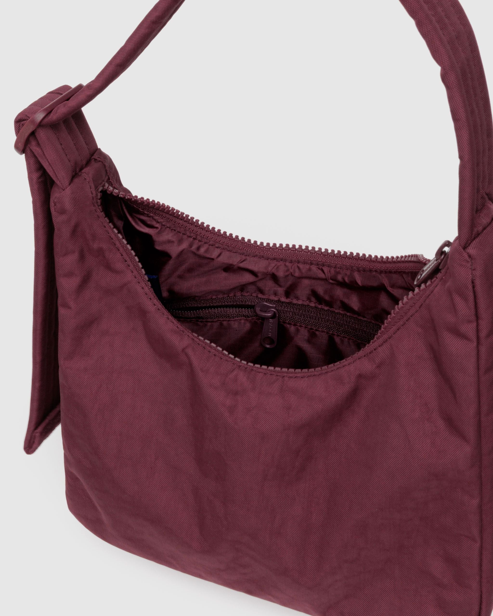 Mini Nylon Shoulder Bag - Mahogany - Daily Pack