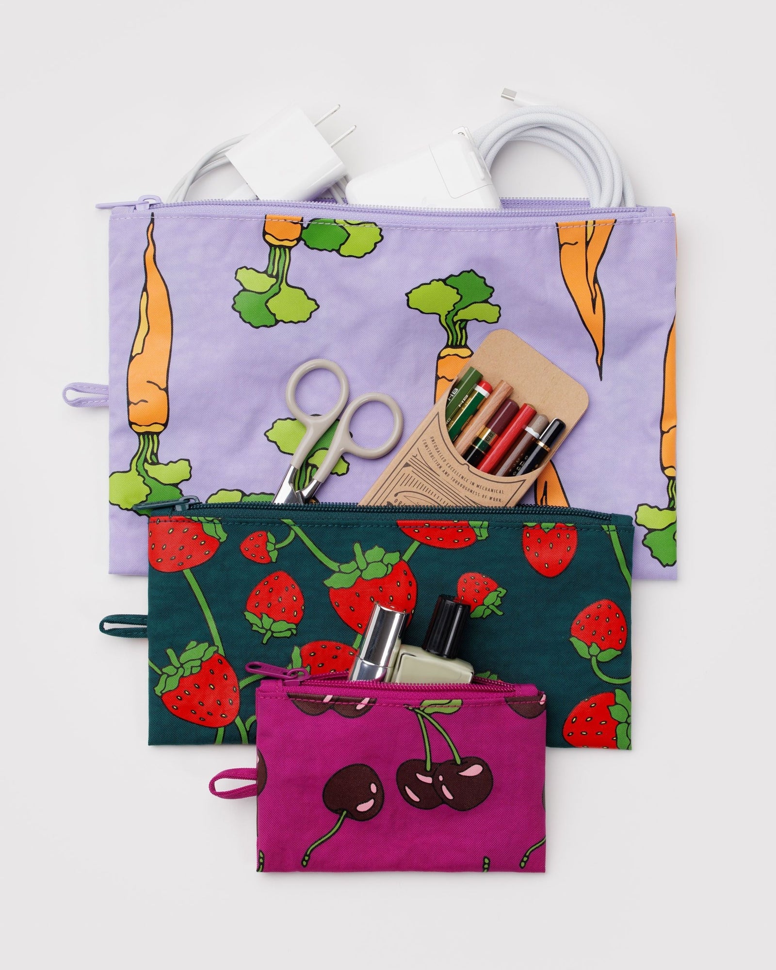 Flat Pouch Set - Carrots & Berries - Quick Setup
