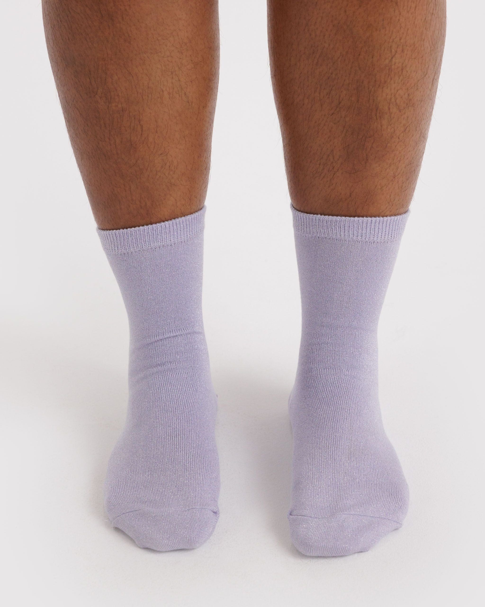 Crew Sock - Lilac Metallic - Easy Stow
