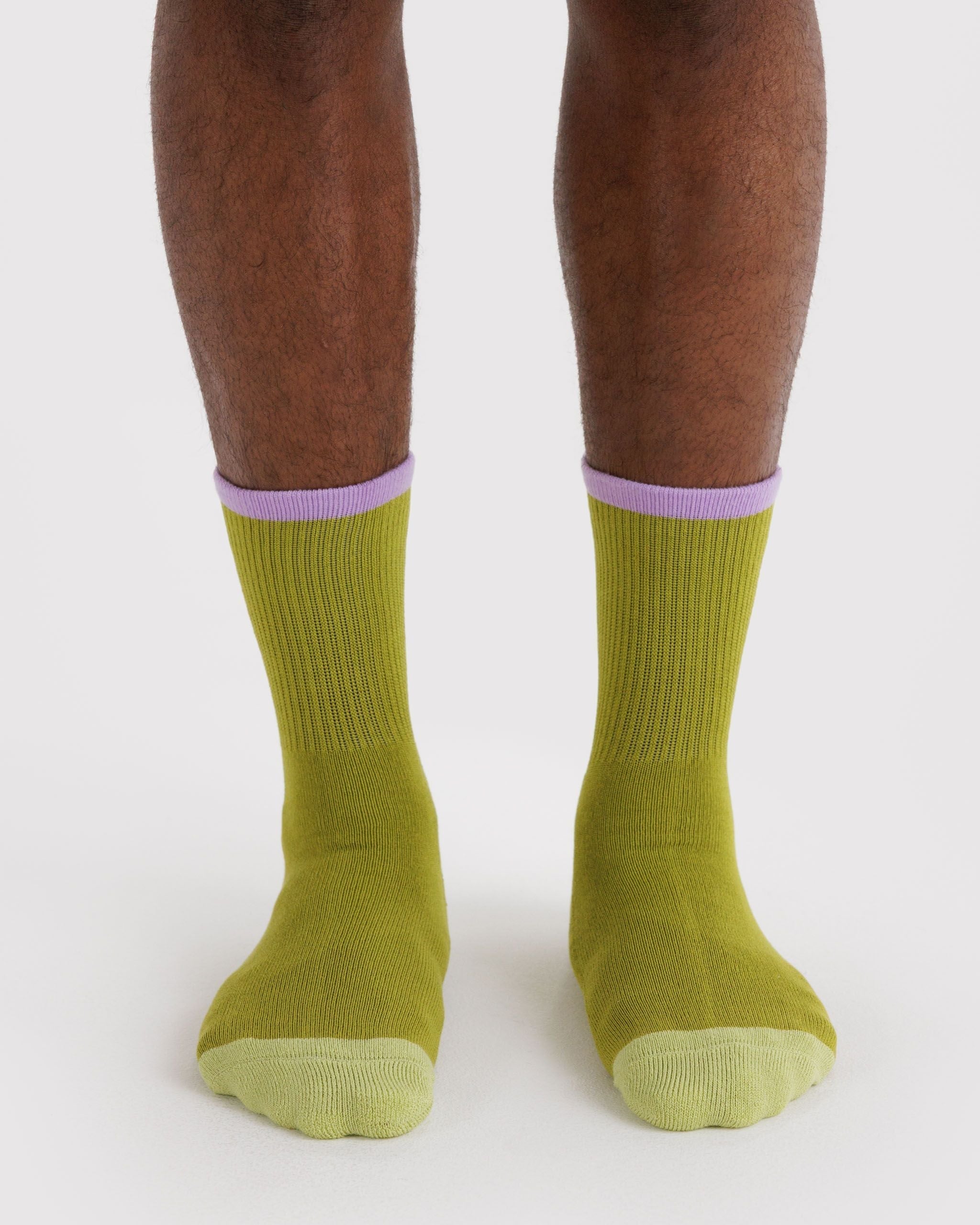Ribbed Sock - Olive Mix - Travel Ready
