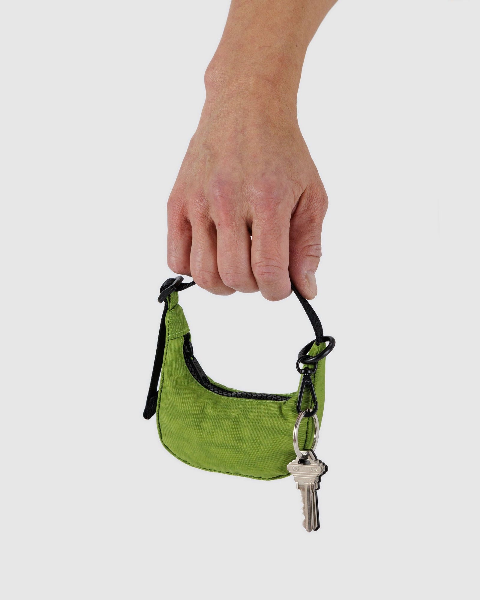 Crescent Bag Charm - Green Juice - Classic Notes