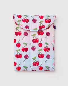 Puffy Laptop Sleeve 13"/14" - Cherries - Light Storage
